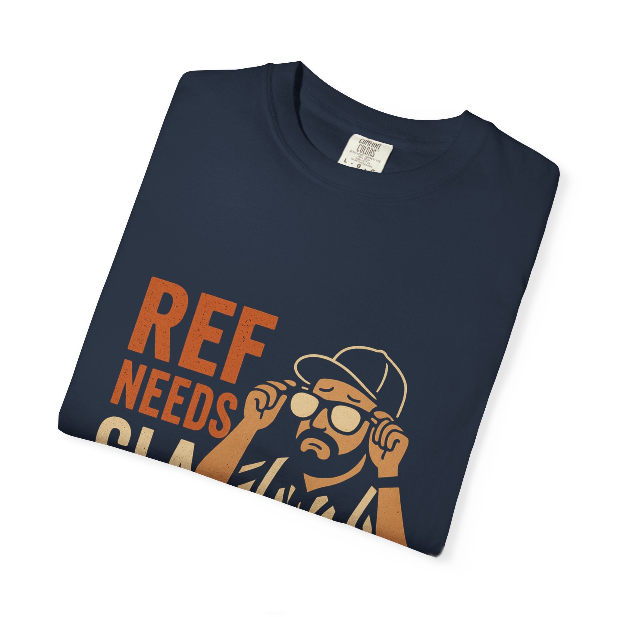 Ref Needs Glasses T-Shirt, Fun Referee Shirt, Casual Game Day Tee, Gift for Sports Fans, Unisex Graphic Top