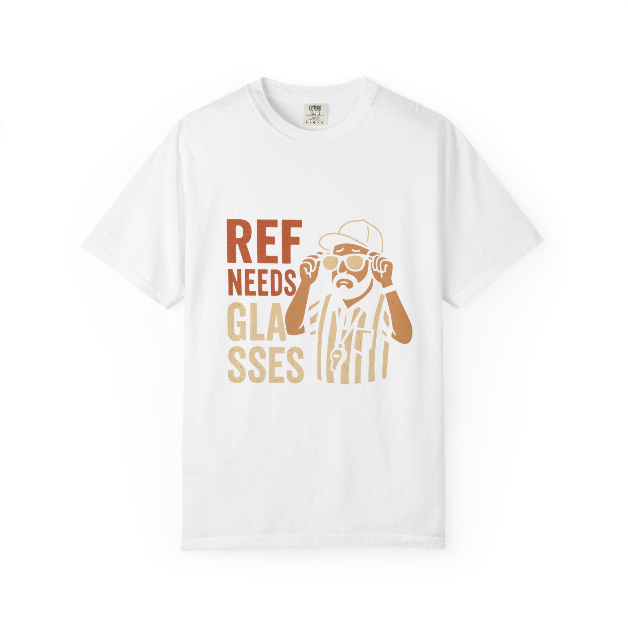 Ref Needs Glasses T-Shirt, Fun Referee Shirt, Casual Game Day Tee, Gift for Sports Fans, Unisex Graphic Top