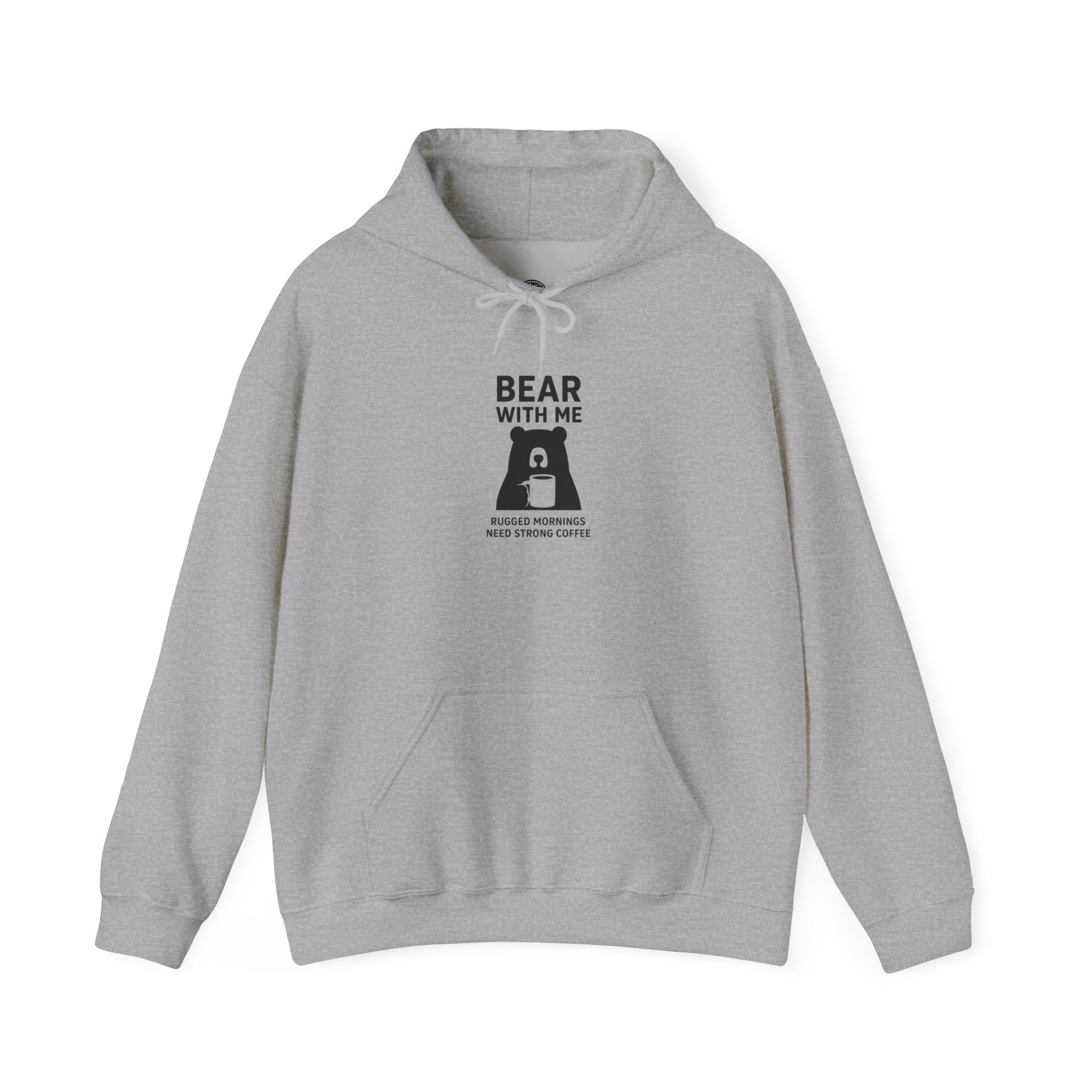 Playful Bear Hoodie - Cozy Unisex Sweatshirt, Perfect Gift for Animal Lovers, Casual Wear, Relaxed Vibes, Funny Graphic Hoodie