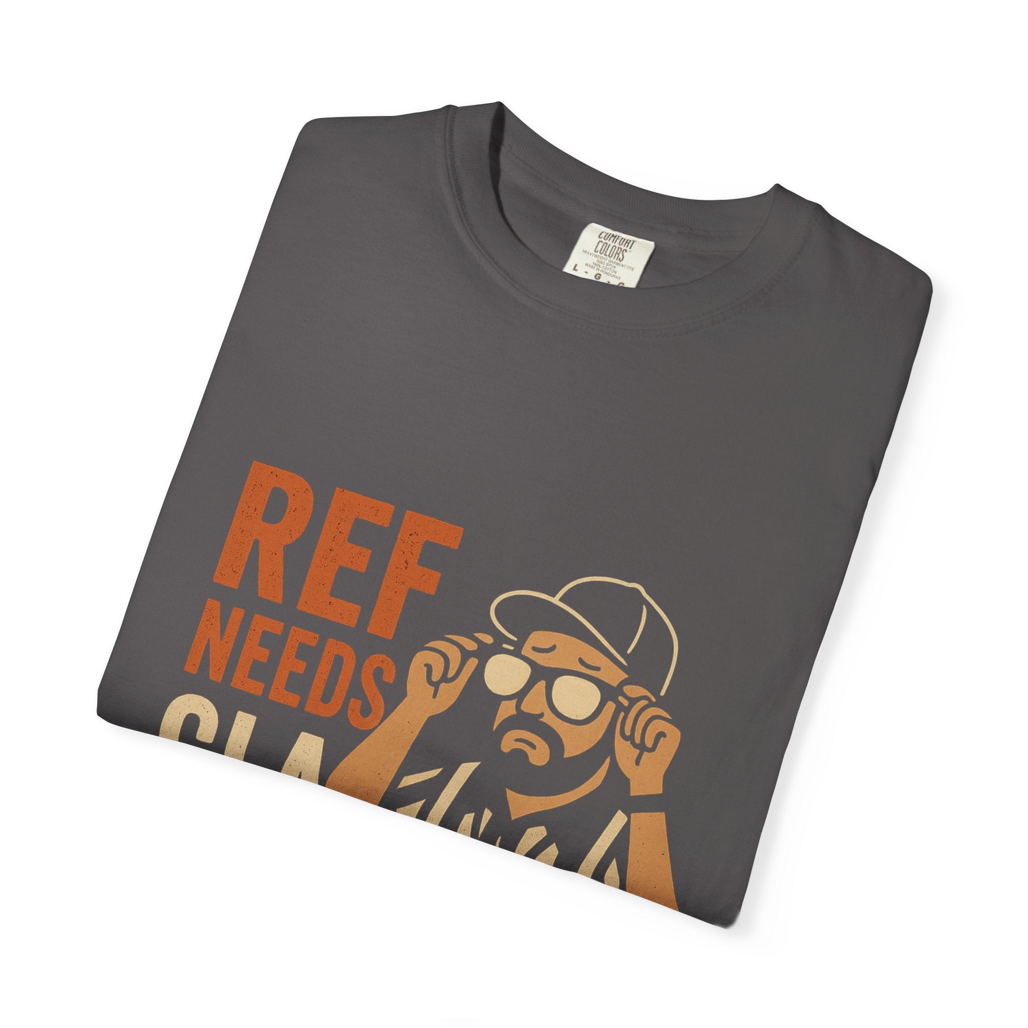 Ref Needs Glasses T-Shirt, Fun Referee Shirt, Casual Game Day Tee, Gift for Sports Fans, Unisex Graphic Top