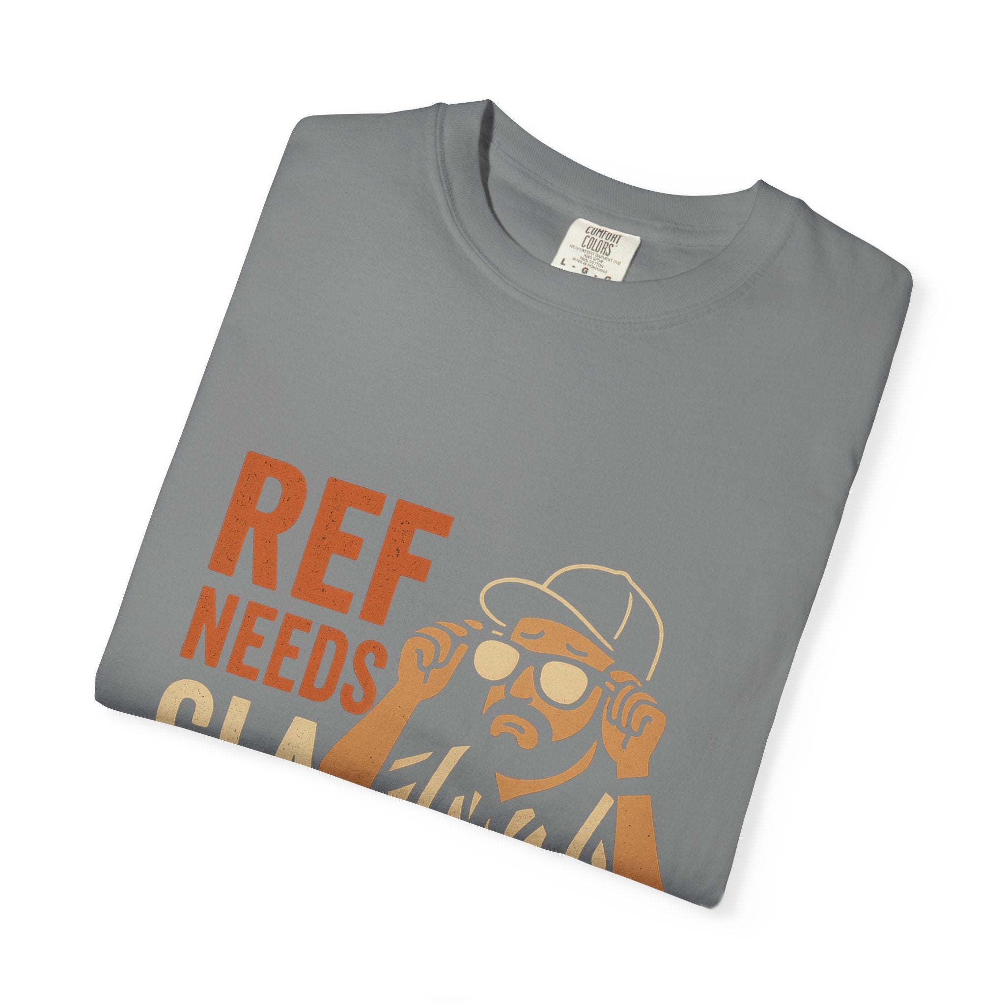 Ref Needs Glasses T-Shirt, Fun Referee Shirt, Casual Game Day Tee, Gift for Sports Fans, Unisex Graphic Top