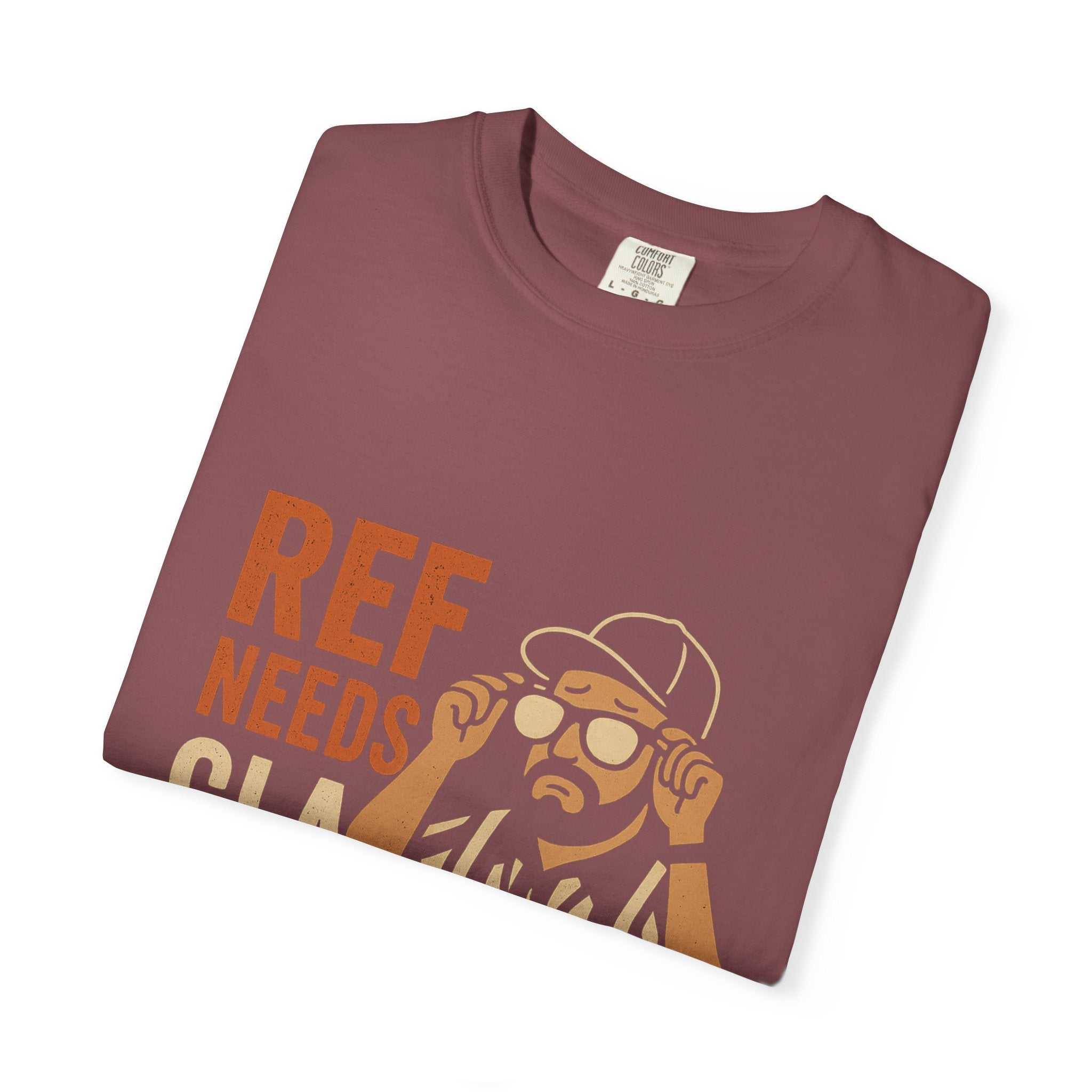 Ref Needs Glasses T-Shirt, Fun Referee Shirt, Casual Game Day Tee, Gift for Sports Fans, Unisex Graphic Top