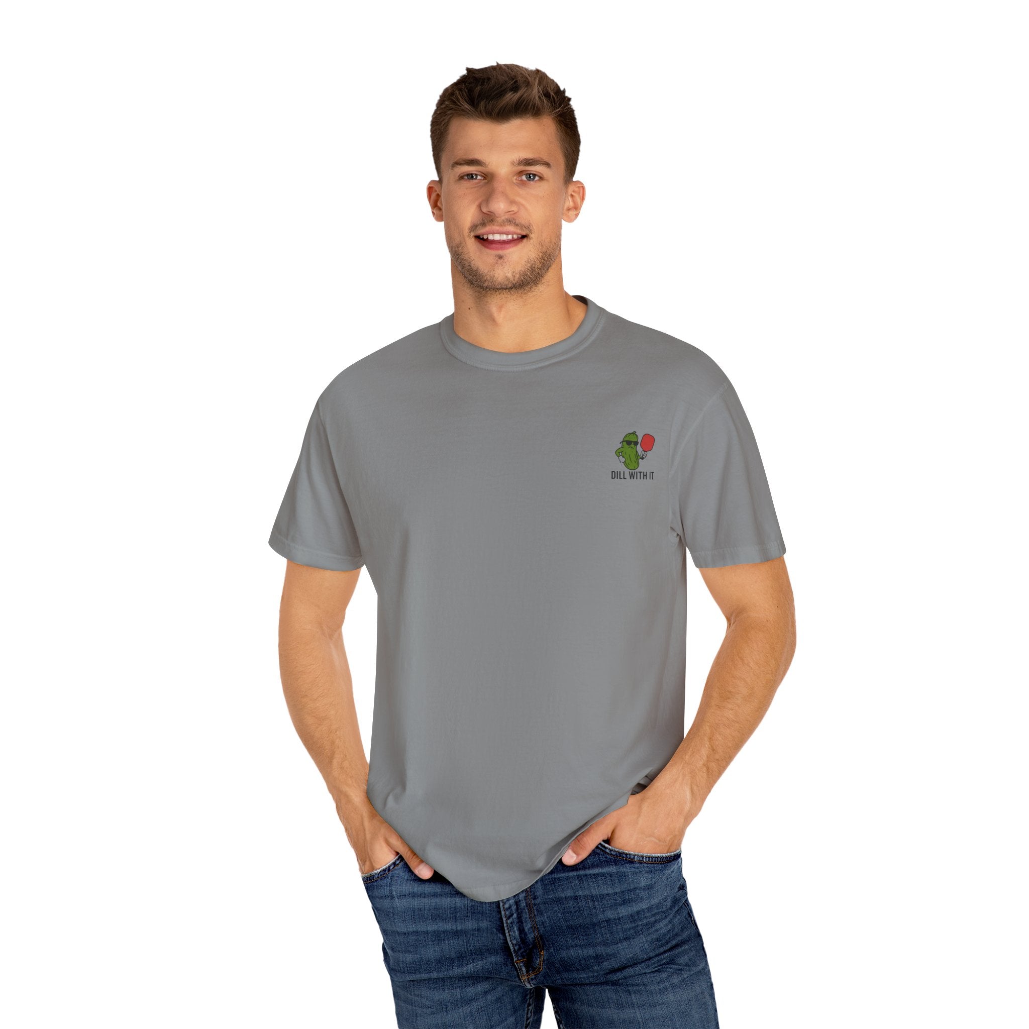 Playful Unisex T-Shirt with Dill With It Design, Funny Pickle Shirt, Casual Tee, Gift for Friends, Summer Vibes, Humor Clothing