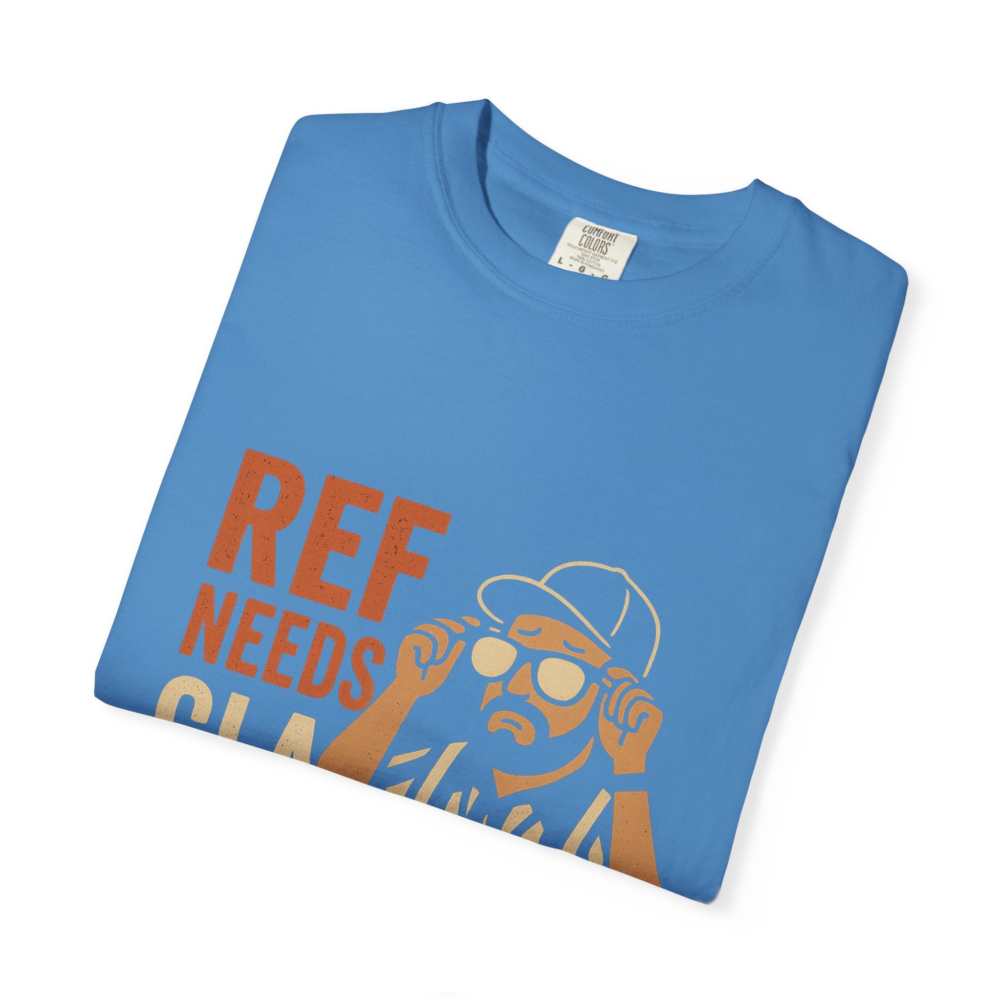 Ref Needs Glasses T-Shirt, Fun Referee Shirt, Casual Game Day Tee, Gift for Sports Fans, Unisex Graphic Top