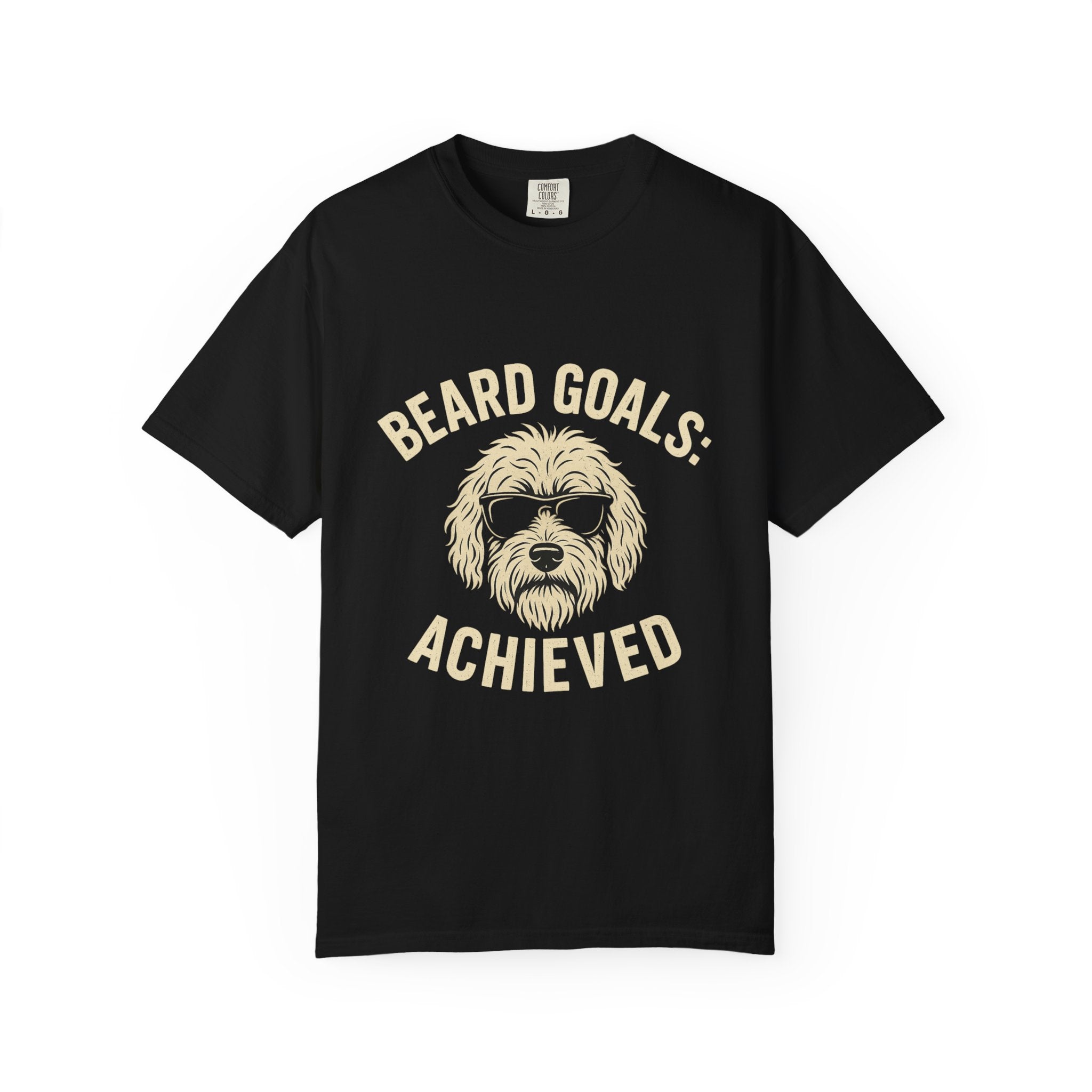 Beard Goals T-Shirt, Fun Graphic Tee, Dog Lover Apparel, Casual Wear, Gifts for Him, Father's Day T-Shirt