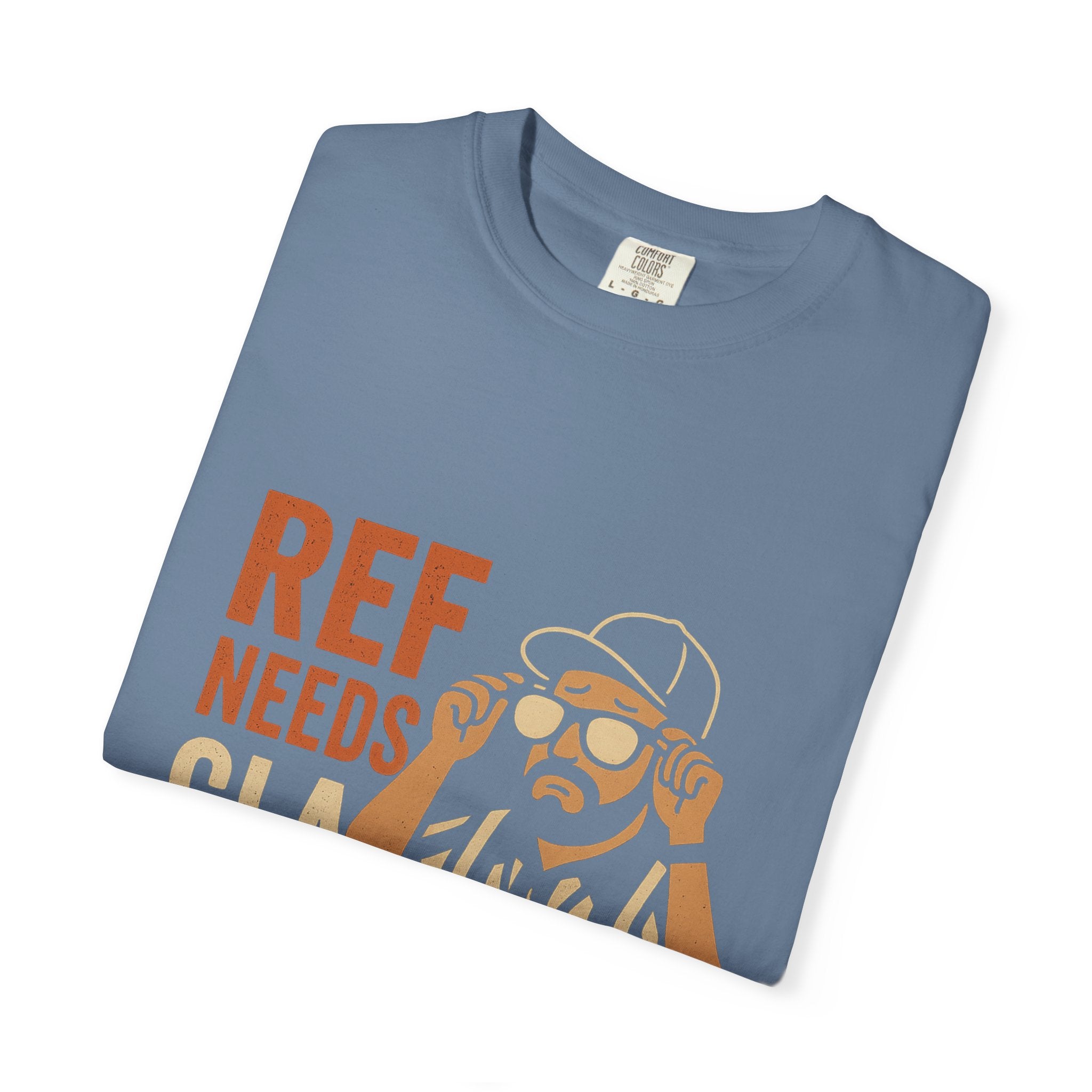 Ref Needs Glasses T-Shirt, Fun Referee Shirt, Casual Game Day Tee, Gift for Sports Fans, Unisex Graphic Top