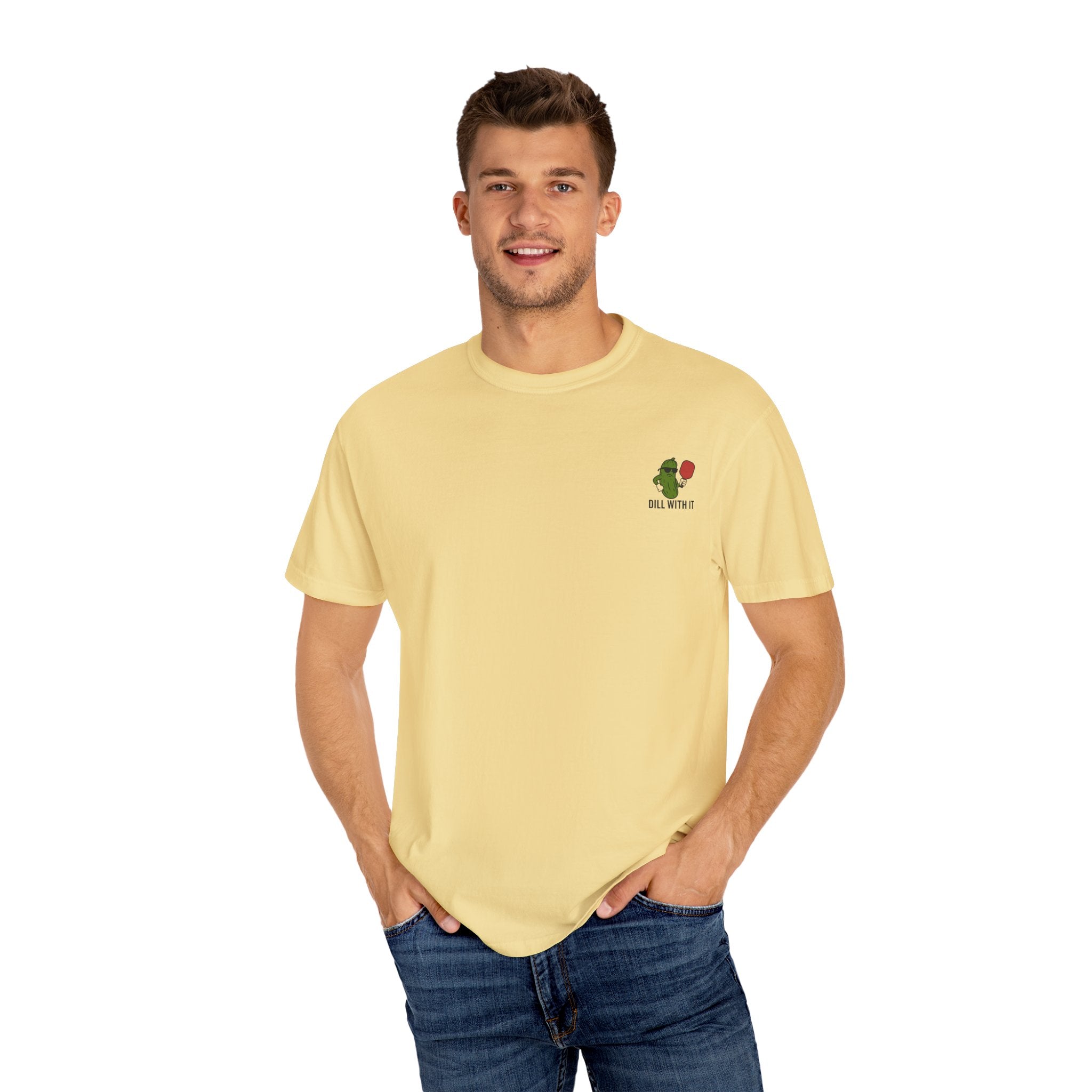 Playful Unisex T-Shirt with Dill With It Design, Funny Pickle Shirt, Casual Tee, Gift for Friends, Summer Vibes, Humor Clothing
