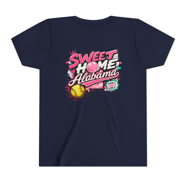 Youth Tee — "Sweet Home Alabama" Softball Graphic Shirt
