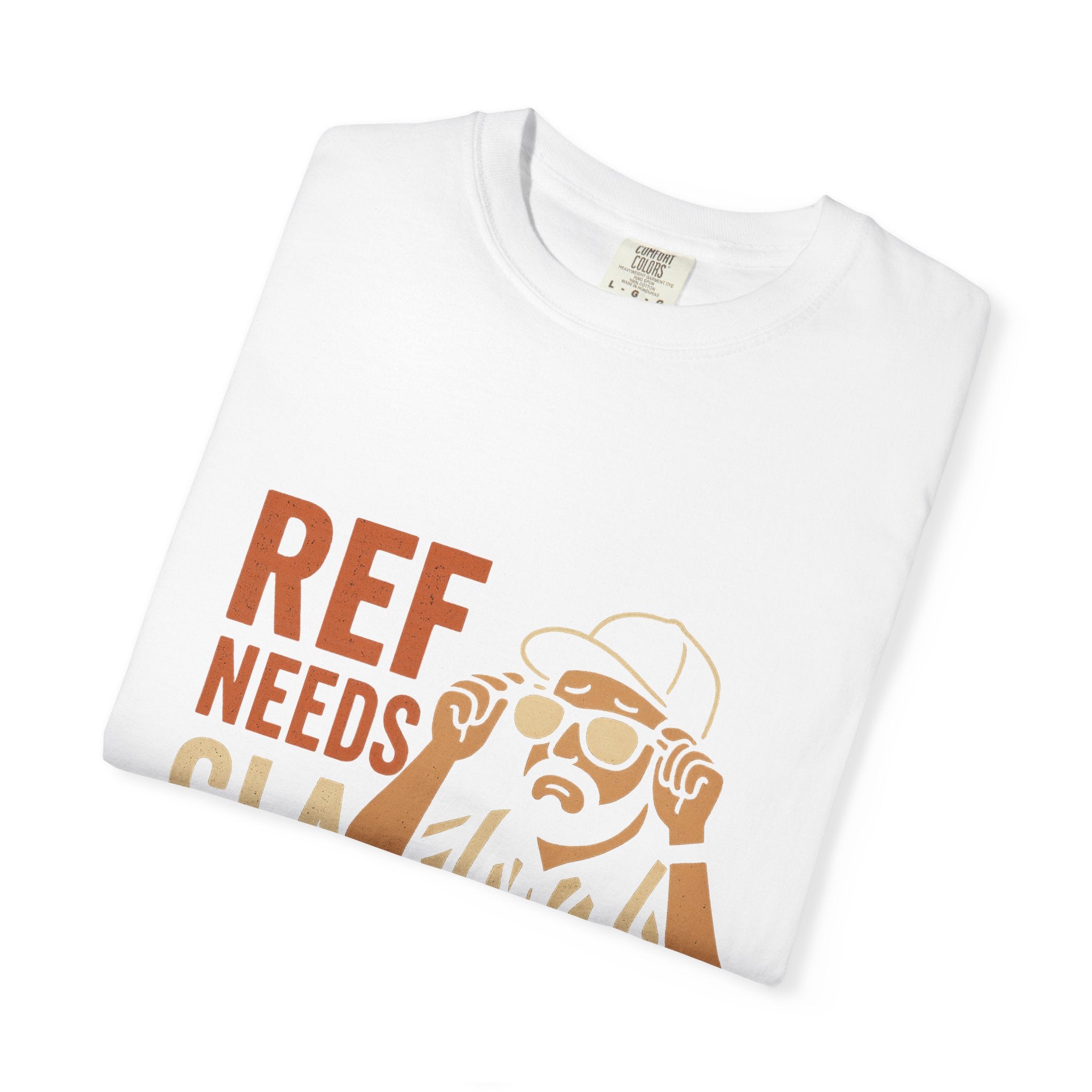 Ref Needs Glasses T-Shirt, Fun Referee Shirt, Casual Game Day Tee, Gift for Sports Fans, Unisex Graphic Top