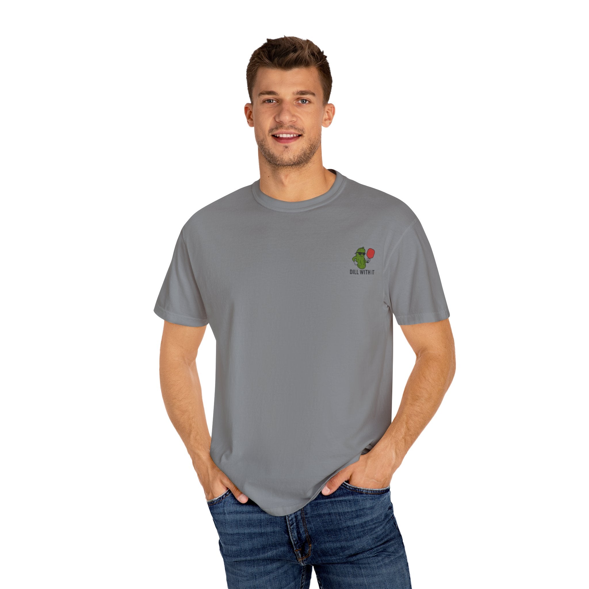 Playful Unisex T-Shirt with Dill With It Design, Funny Pickle Shirt, Casual Tee, Gift for Friends, Summer Vibes, Humor Clothing