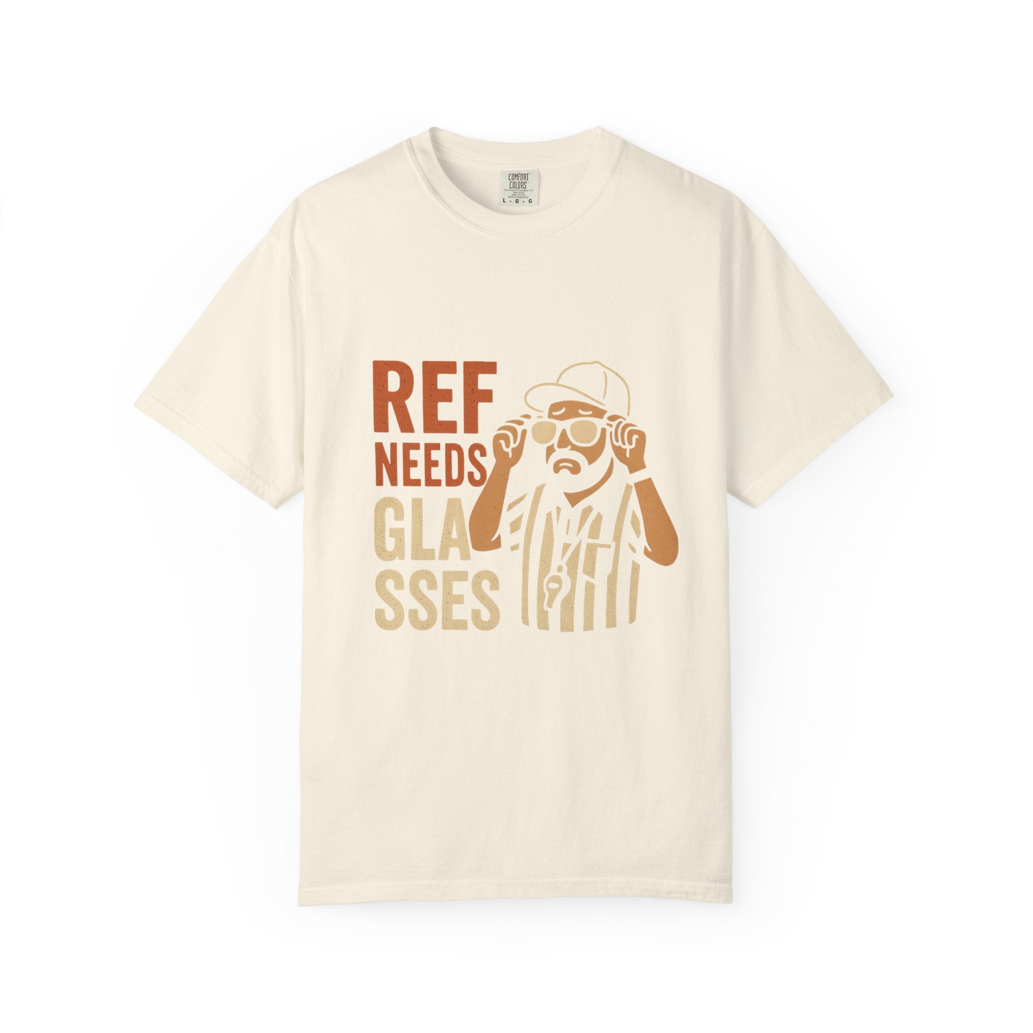 Ref Needs Glasses T-Shirt, Fun Referee Shirt, Casual Game Day Tee, Gift for Sports Fans, Unisex Graphic Top