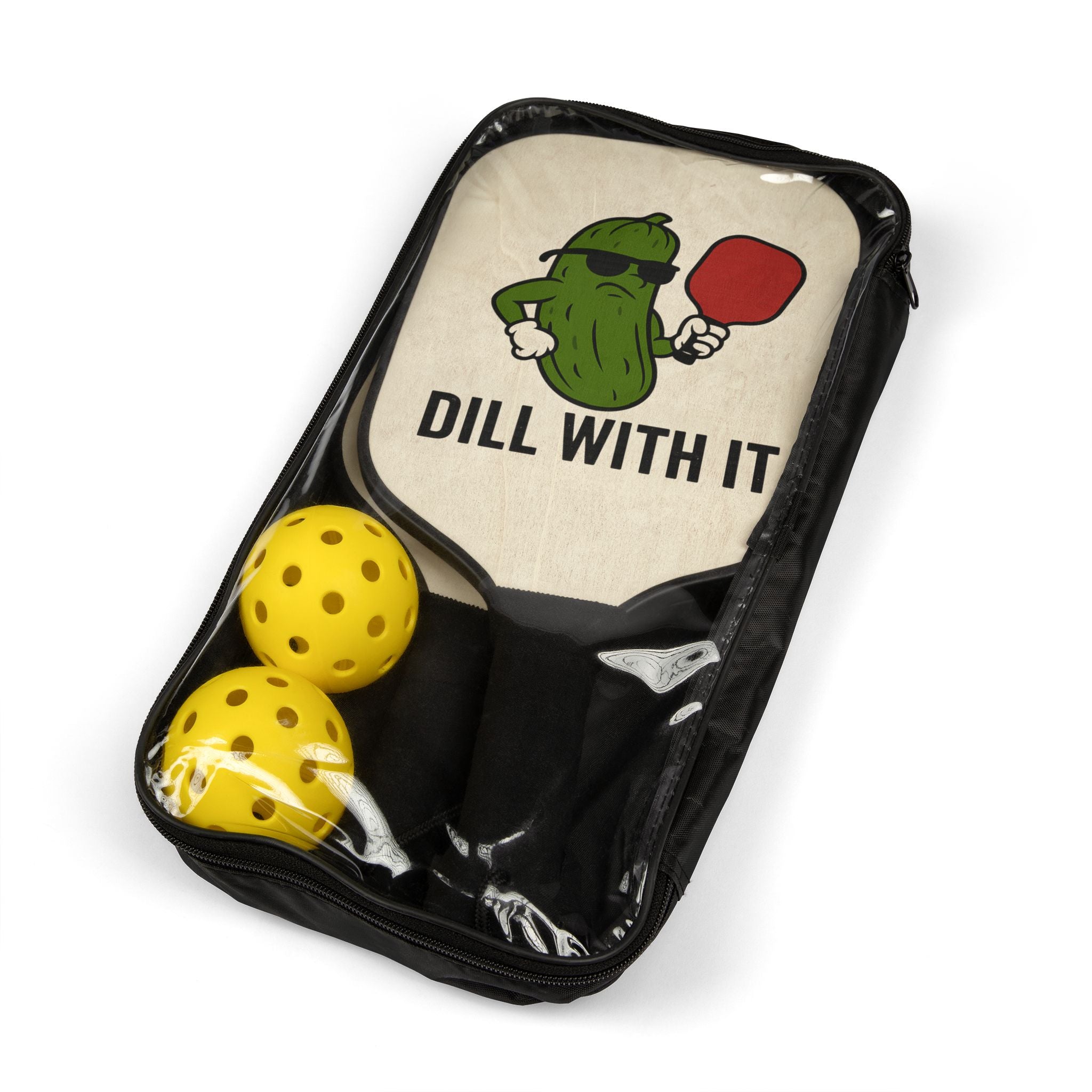 Pickleball Paddle Set, Fun Sports Gear for Pickleball Lovers, Great Gift for Players, Dill with It Design