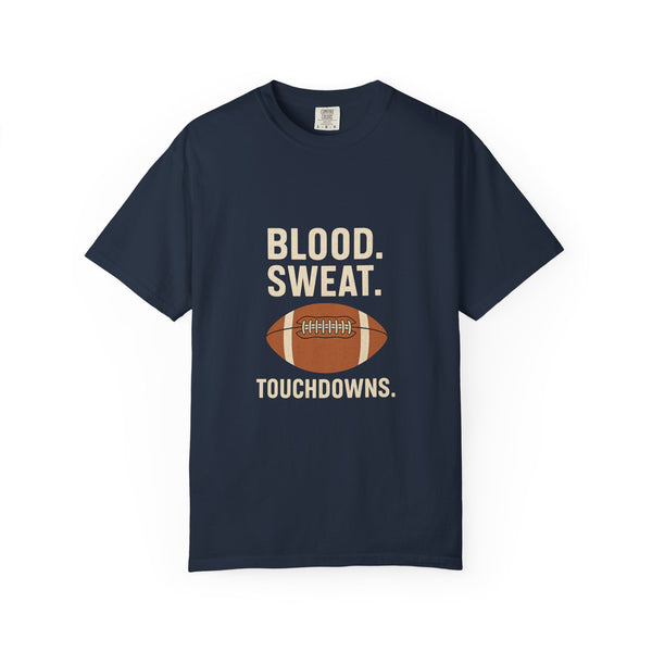 Football Fan T-Shirt, Unisex Garment-Dyed Tee, Sports Shirt, Game Day Apparel, Touchdown Celebration Gear