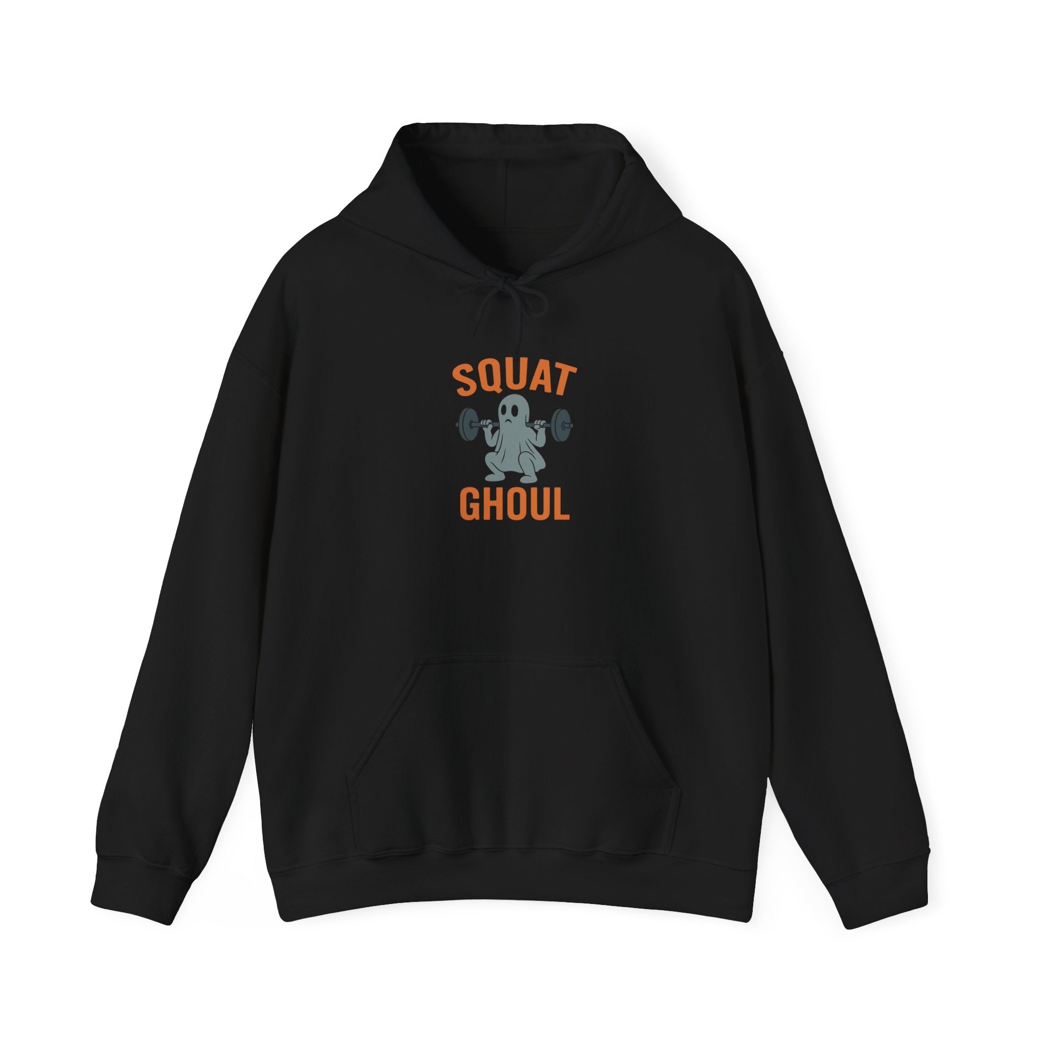 Unisex Fitness Sweatshirt, Squat Ghoul Hoodie, Gym Apparel, Workout Clothing, Halloween Fitness Gear, Gift for Gym Lovers