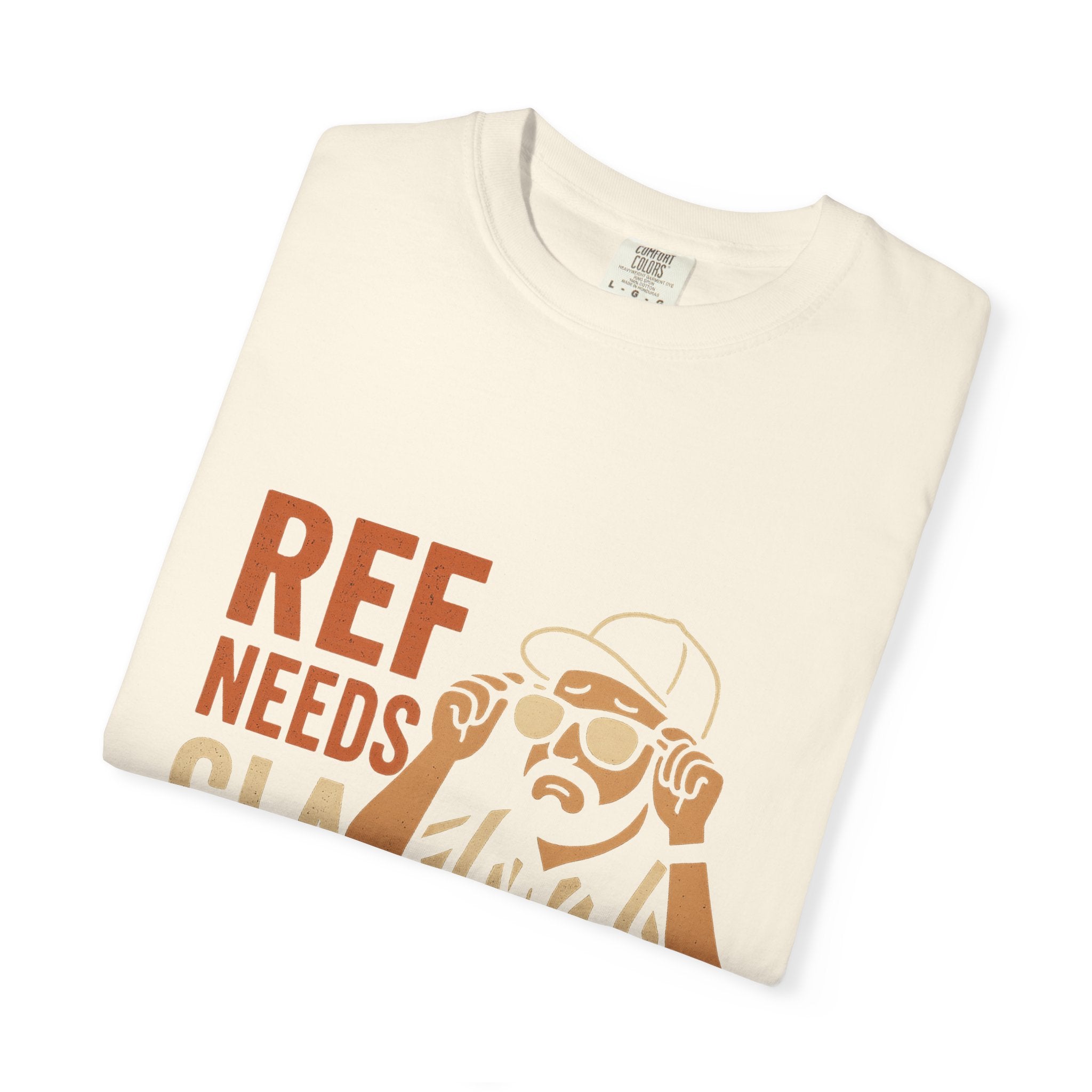 Ref Needs Glasses T-Shirt, Fun Referee Shirt, Casual Game Day Tee, Gift for Sports Fans, Unisex Graphic Top