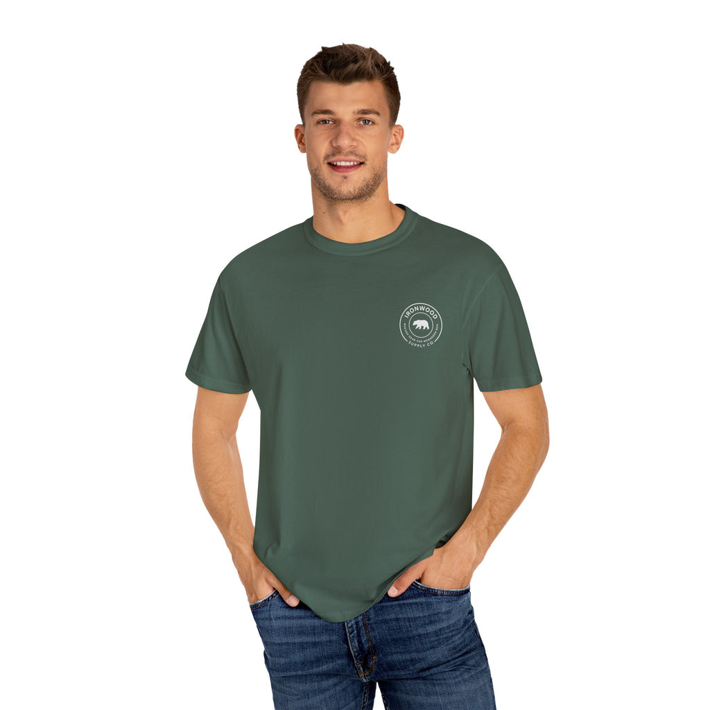 Garment-Dyed Fitness T-shirt for Food Lovers, Gym Apparel, Funny Tee, Bacon & Barbells Shirt, Unisex Workout Top