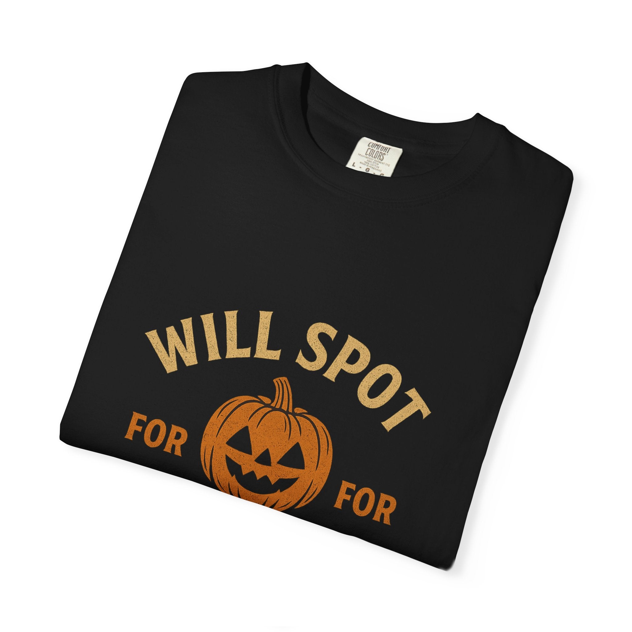 Halloween Workout T-Shirt - 'Will Spot for Candy' Unisex Tee, Funny Gym Shirt, Gift for Fitness Lovers, Halloween Apparel, Cute Workout Top