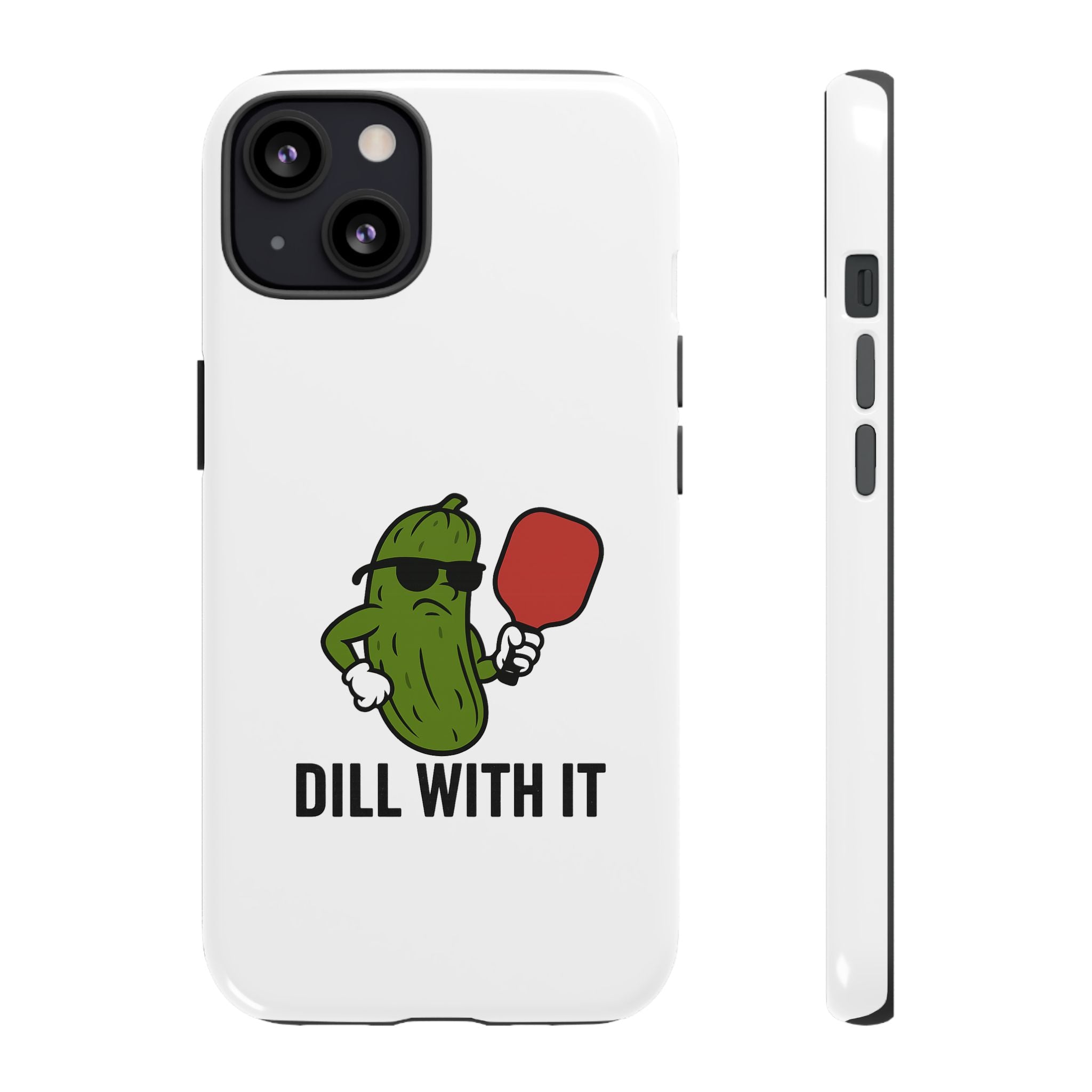 Funny Pickle Phone Case | Dill With It | Quirky Gift for Foodies, Humor Lovers, Birthdays, Kitchen Decor