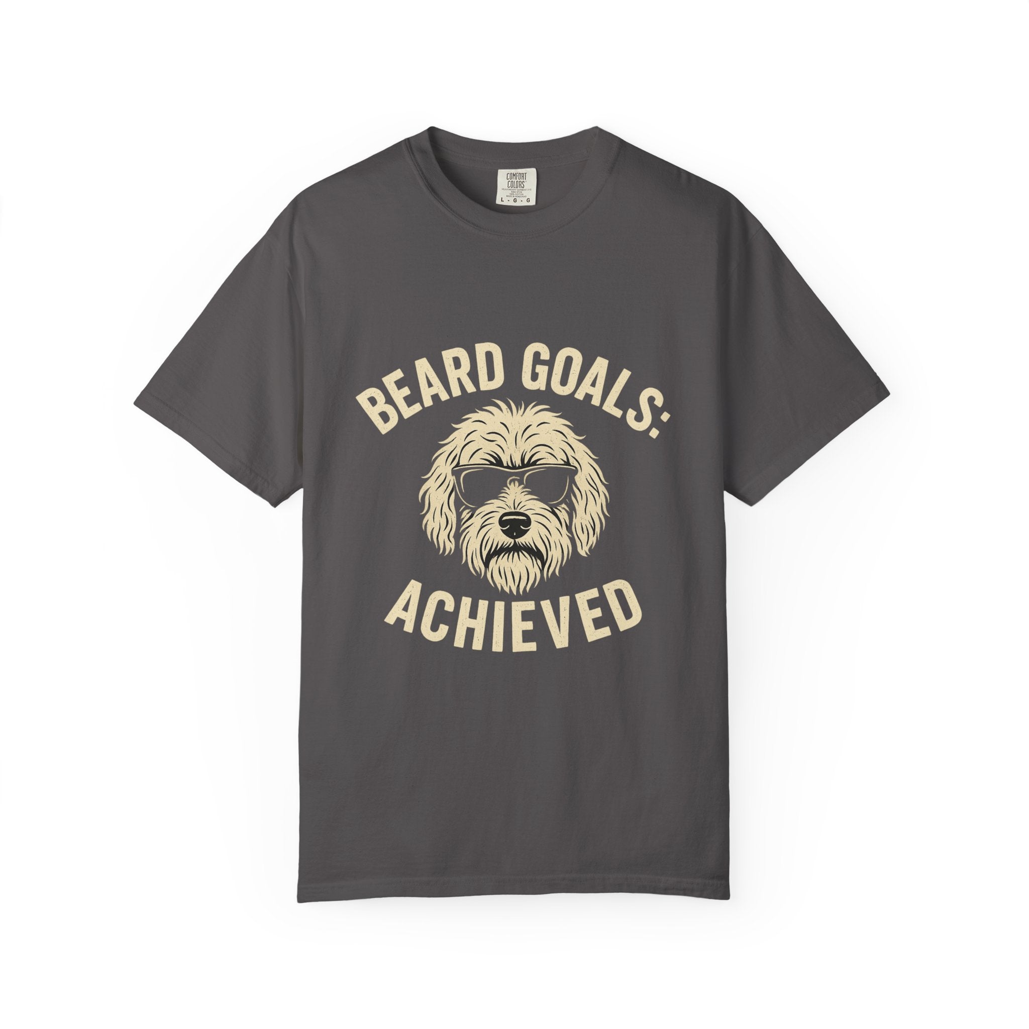 Beard Goals T-Shirt, Fun Graphic Tee, Dog Lover Apparel, Casual Wear, Gifts for Him, Father's Day T-Shirt