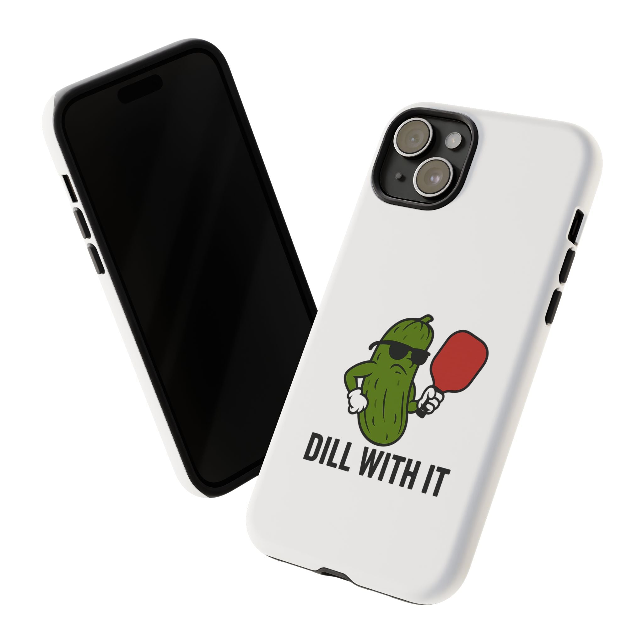 Funny Pickle Phone Case | Dill With It | Quirky Gift for Foodies, Humor Lovers, Birthdays, Kitchen Decor