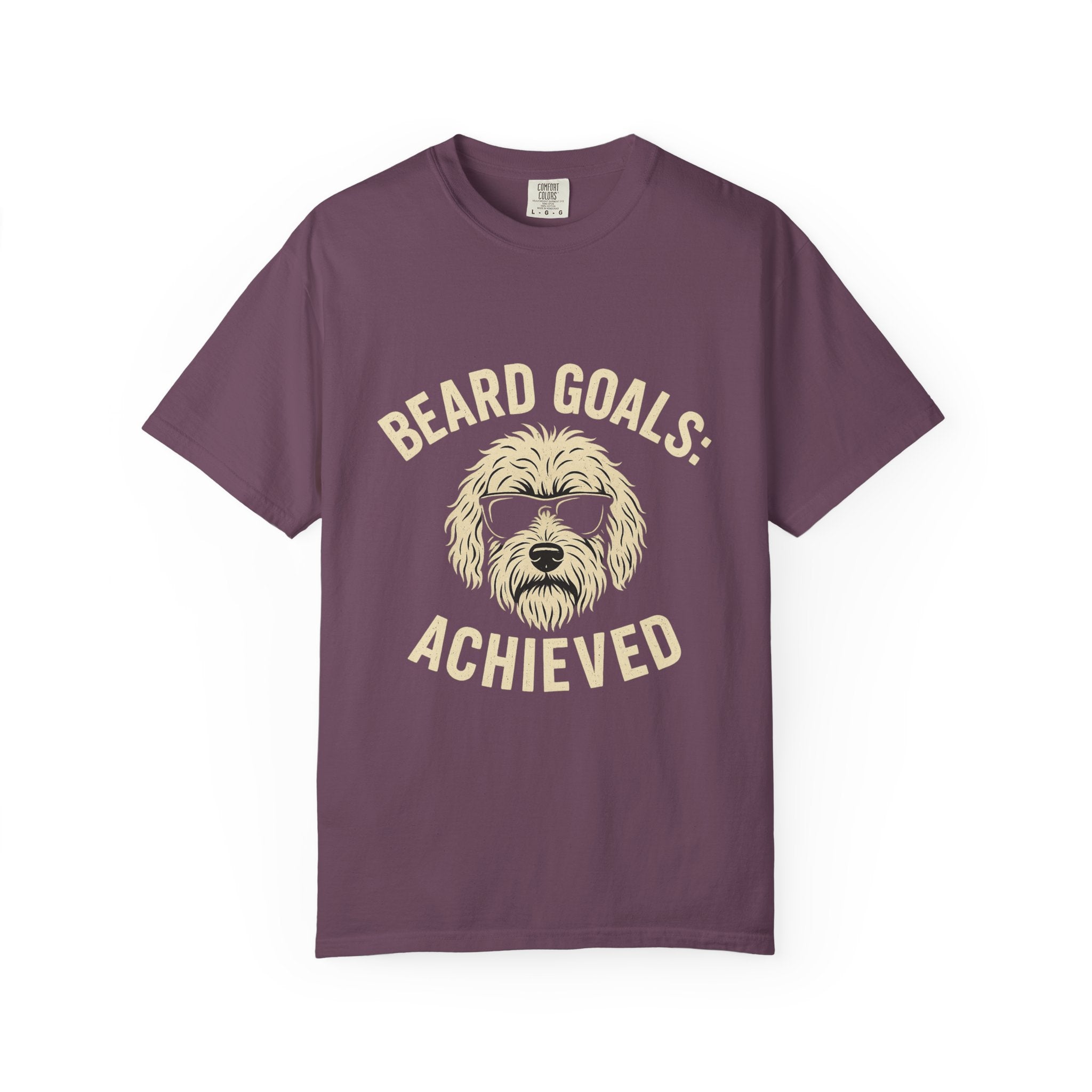 Beard Goals T-Shirt, Fun Graphic Tee, Dog Lover Apparel, Casual Wear, Gifts for Him, Father's Day T-Shirt