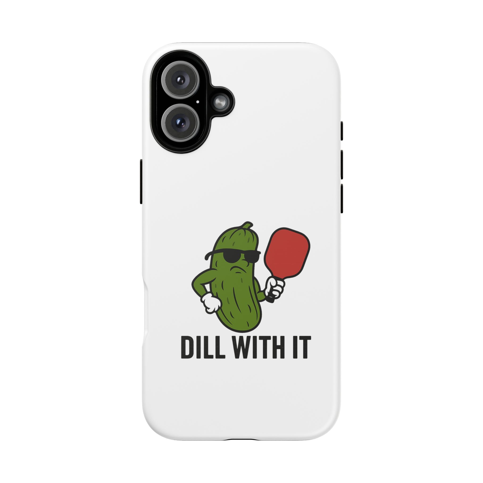 Funny Pickle Phone Case | Dill With It | Quirky Gift for Foodies, Humor Lovers, Birthdays, Kitchen Decor