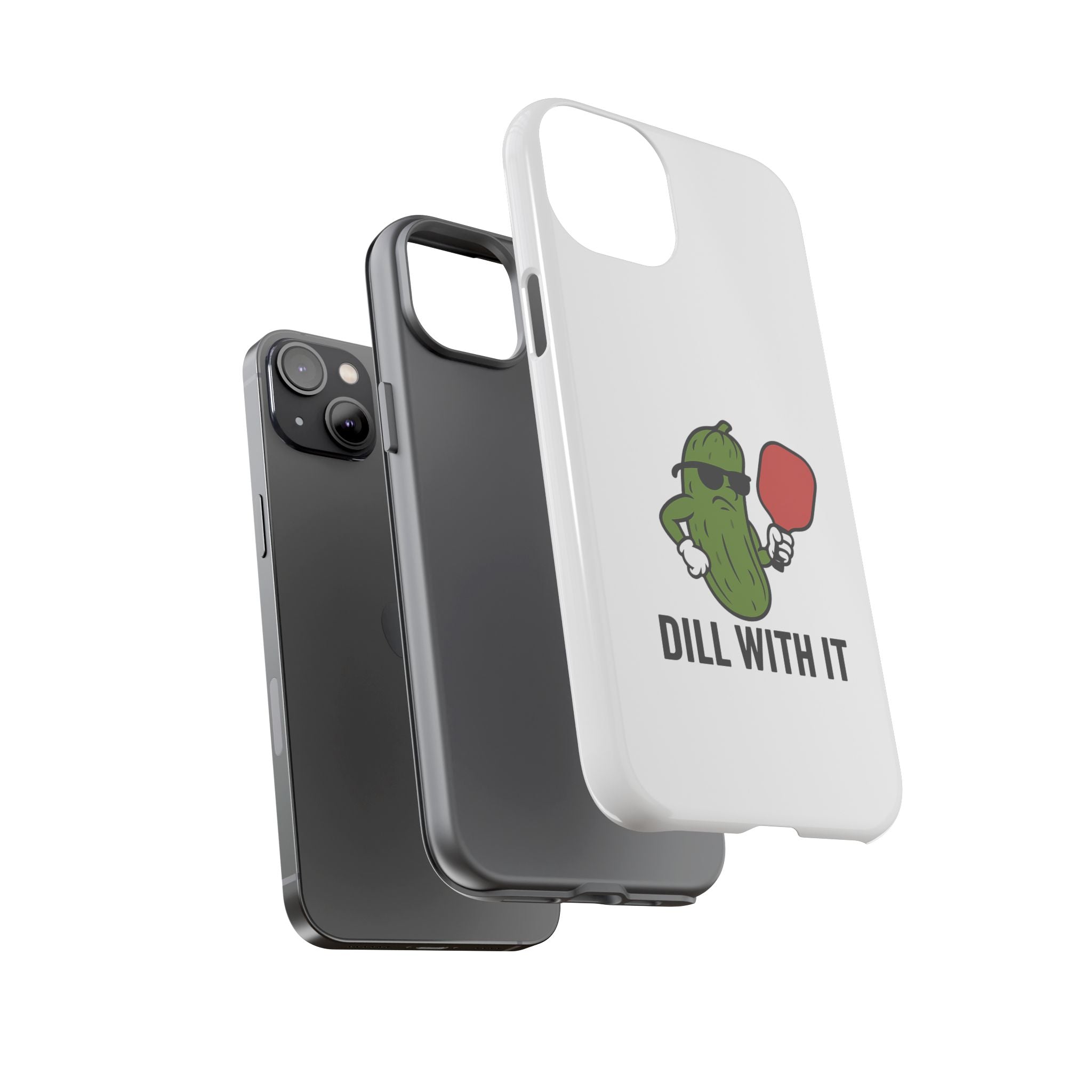 Funny Pickle Phone Case | Dill With It | Quirky Gift for Foodies, Humor Lovers, Birthdays, Kitchen Decor