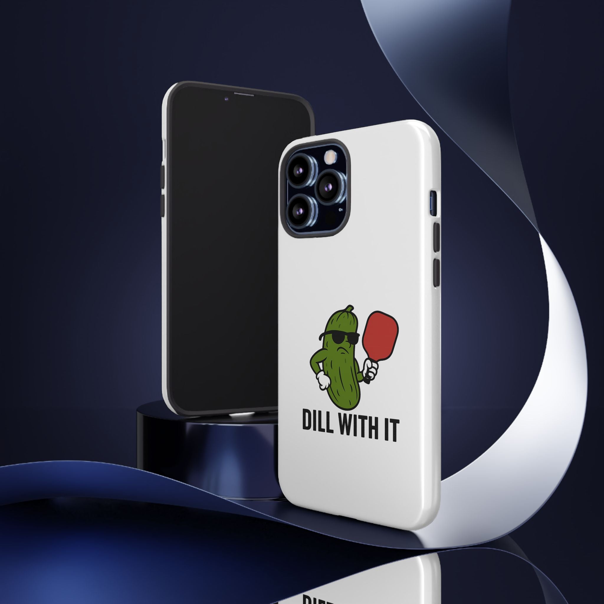 Funny Pickle Phone Case | Dill With It | Quirky Gift for Foodies, Humor Lovers, Birthdays, Kitchen Decor