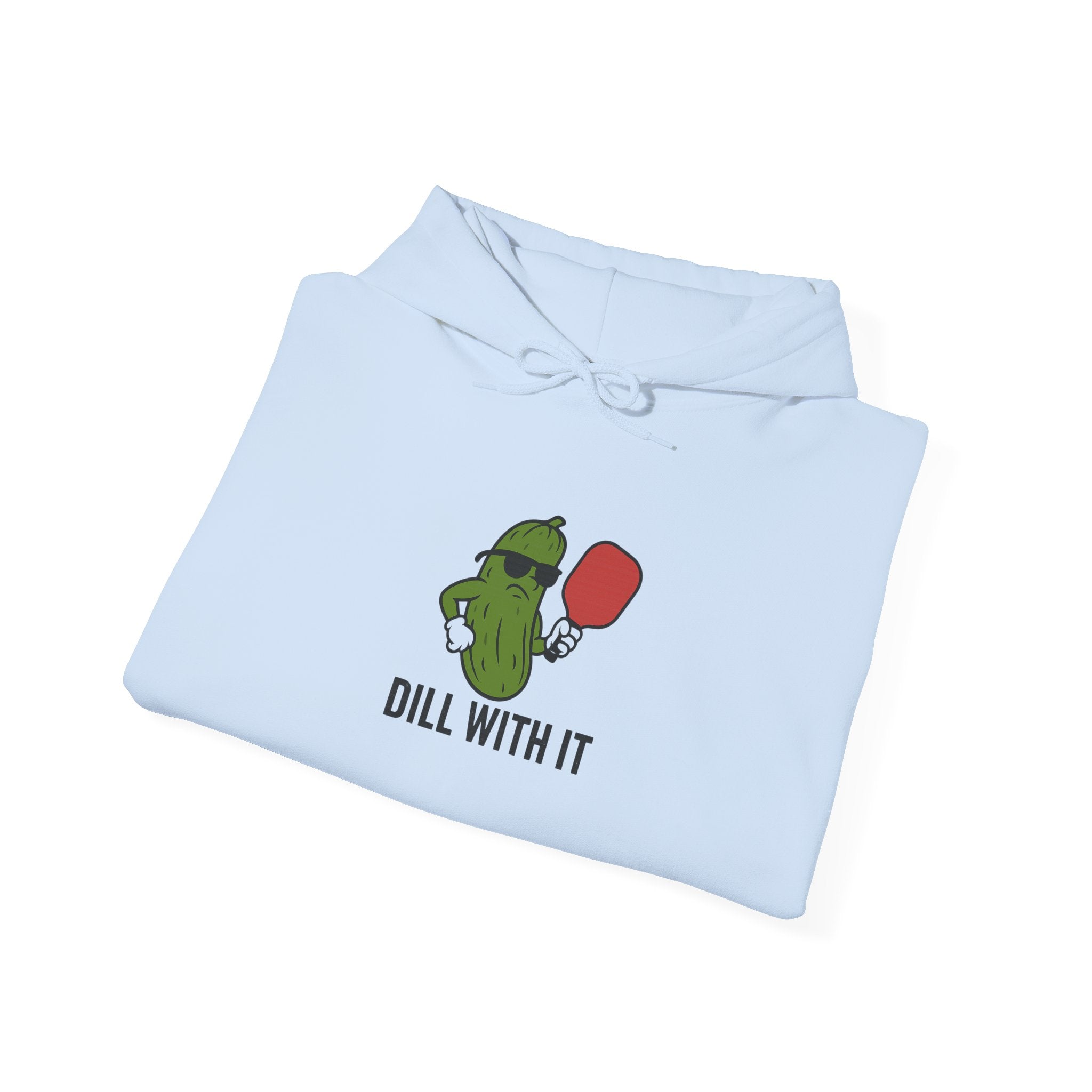 Dill With It Hoodie - Fun Unisex Sweatshirt, Cute Gift for Cucumber Lovers, Unique Apparel, Ideal for Casual Wear or Parties