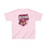 Kids Tee — 'Bubble Gum Bomb' Cute Pink Cartoon Graphic Shirt
