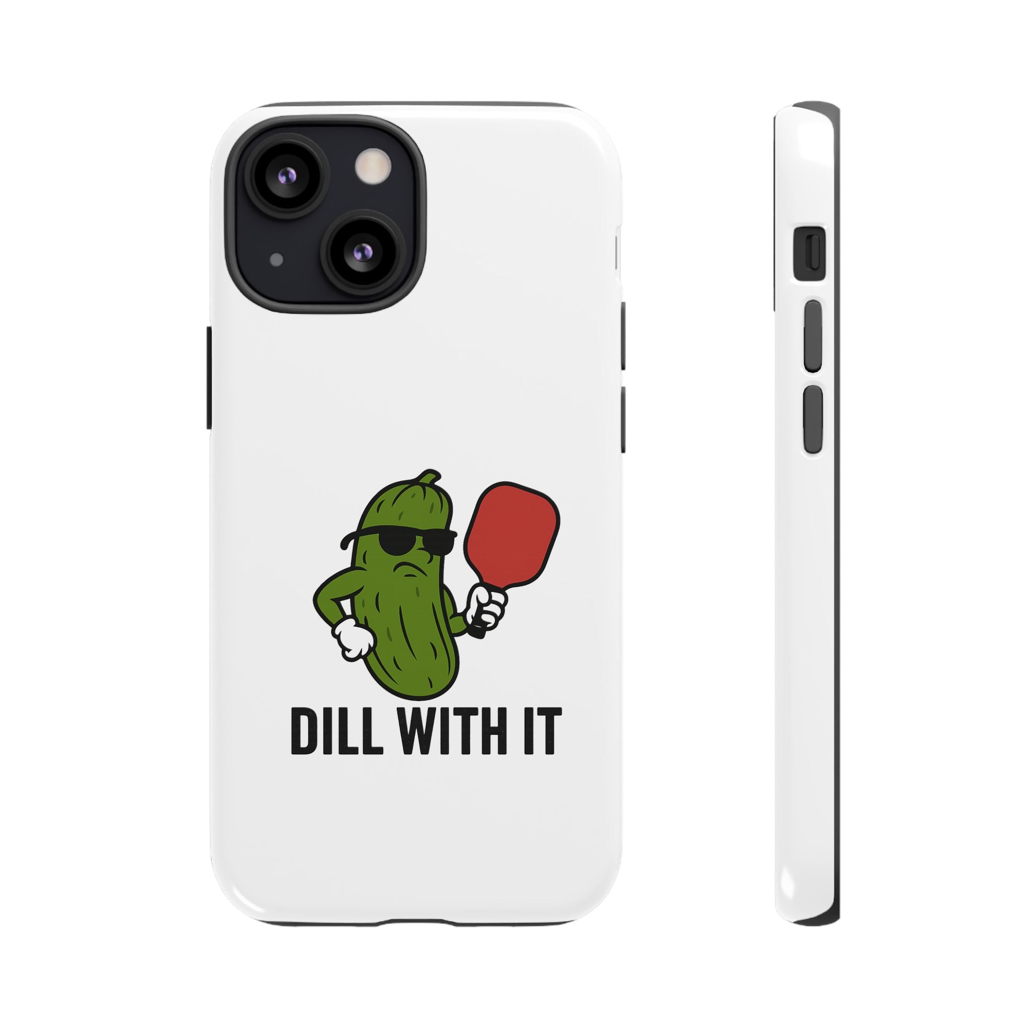 Funny Pickle Phone Case | Dill With It | Quirky Gift for Foodies, Humor Lovers, Birthdays, Kitchen Decor