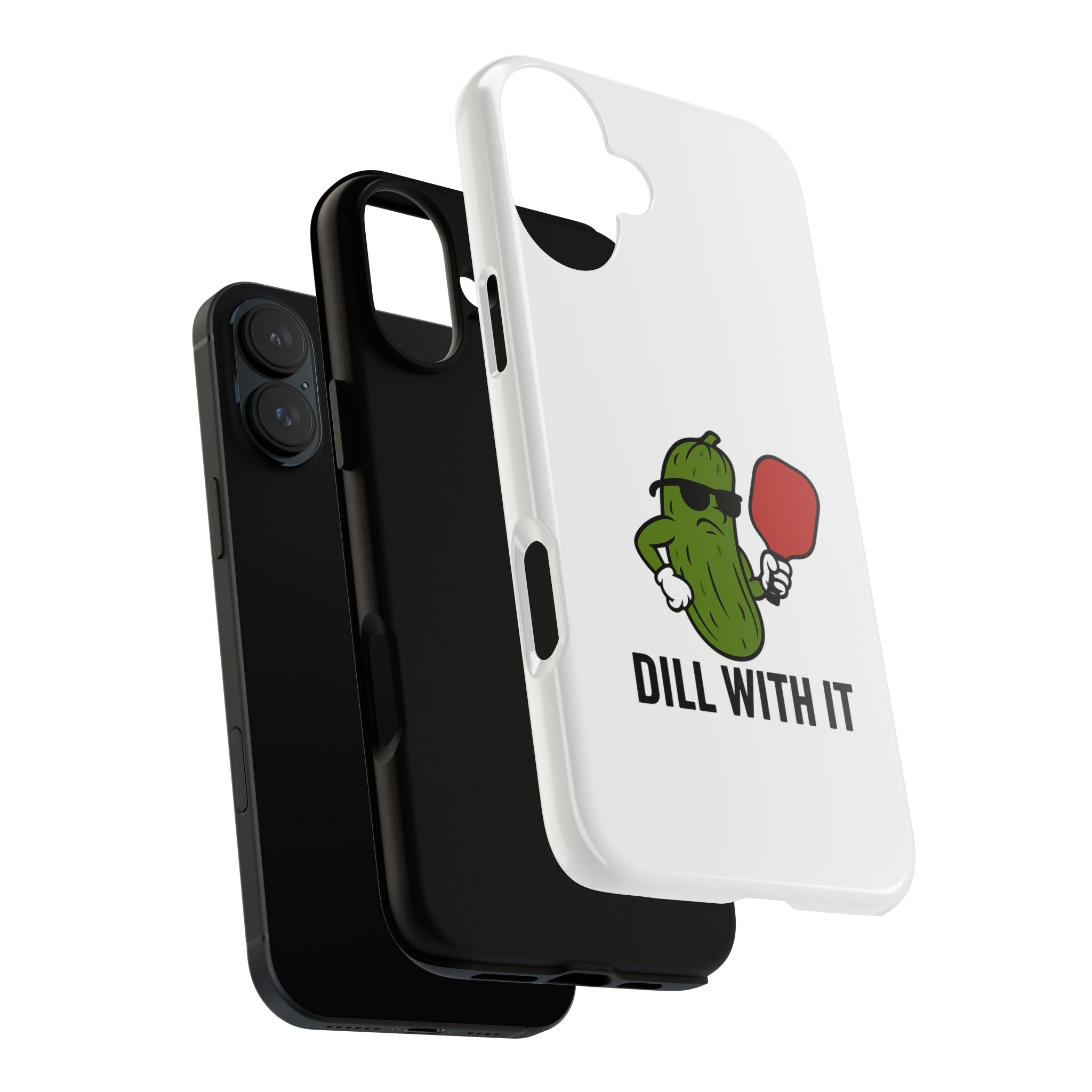 Funny Pickle Phone Case | Dill With It | Quirky Gift for Foodies, Humor Lovers, Birthdays, Kitchen Decor