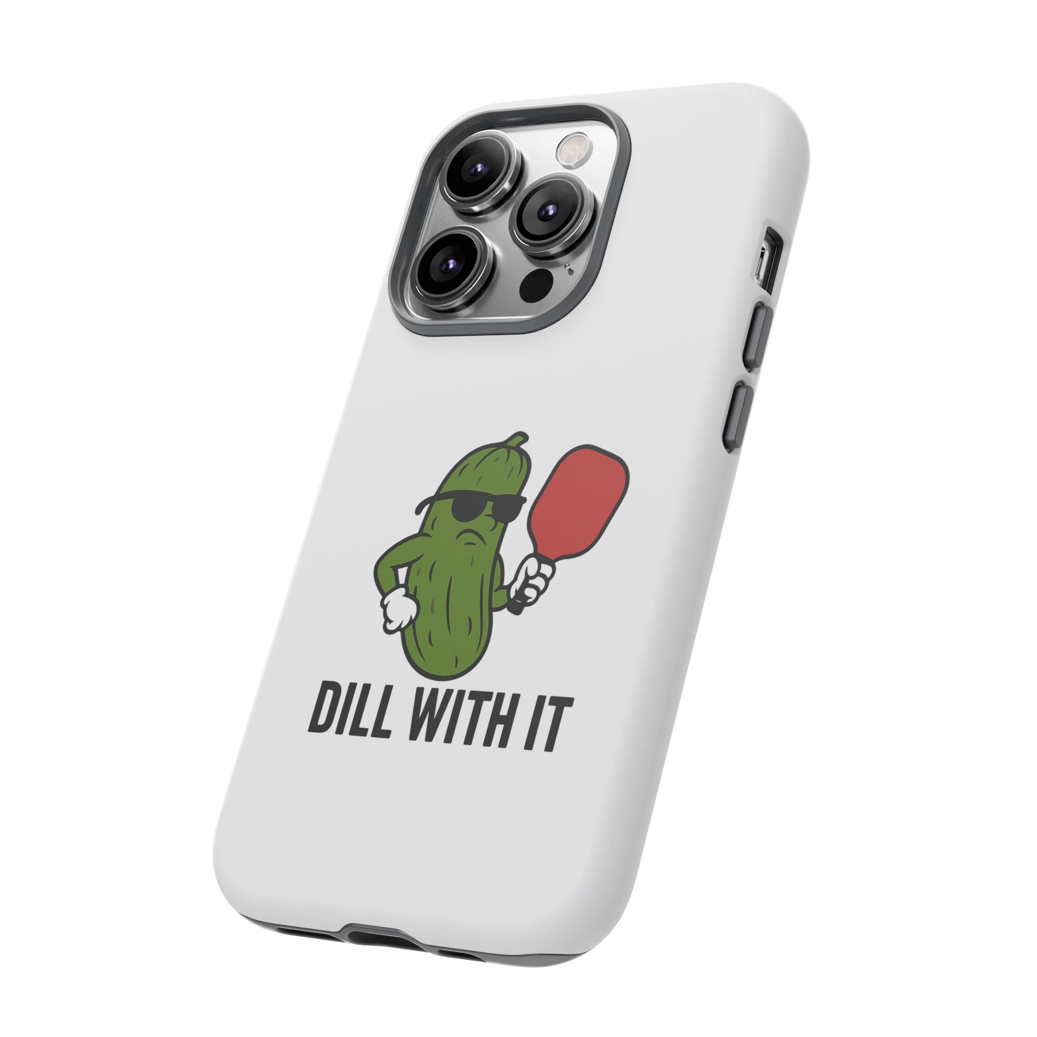 Funny Pickle Phone Case | Dill With It | Quirky Gift for Foodies, Humor Lovers, Birthdays, Kitchen Decor