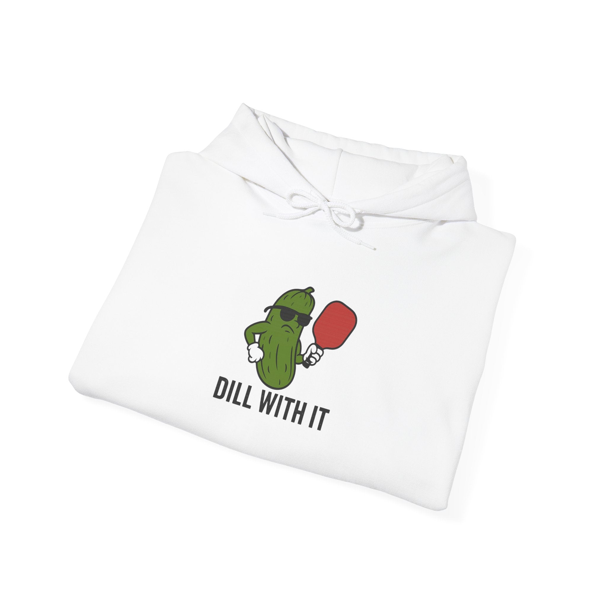 Dill With It Hoodie - Fun Unisex Sweatshirt, Cute Gift for Cucumber Lovers, Unique Apparel, Ideal for Casual Wear or Parties