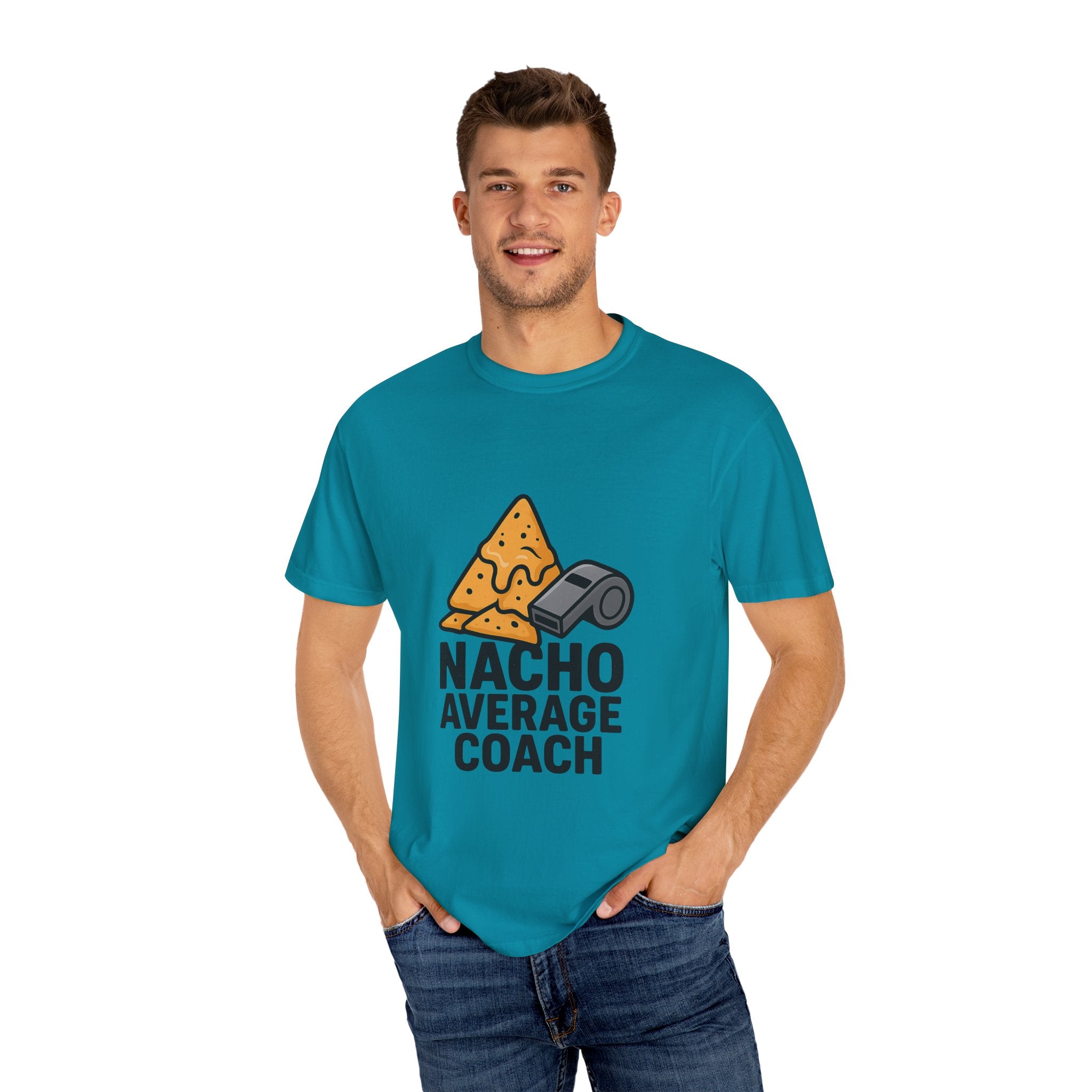 Nacho Average Coach T-Shirt - Fun and Humorous Tee for Coaches, Gift for Sports Fans, Unique Coaching Apparel, Casual Wear