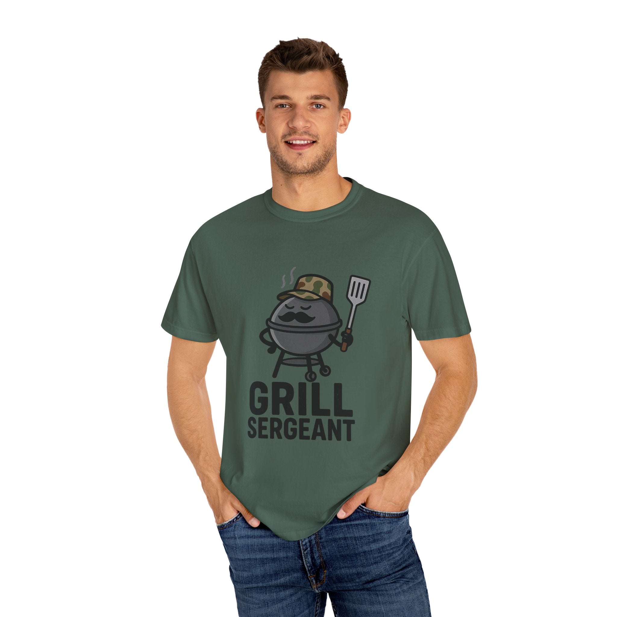 Grill Sergeant T-Shirt | Funny BBQ Apparel, Unisex Gift, Father's Day, Cookout Outfit, Summer Party Wear