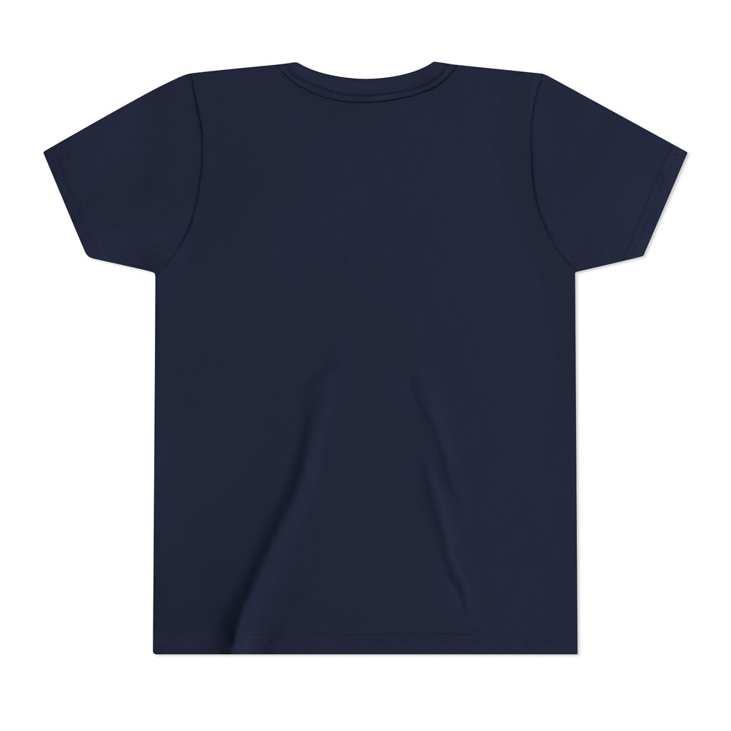 Youth Short Sleeve Tee - Will Run for Touchdowns and Donuts, Fun Sports Shirt, Gift for Young Athletes, Birthday, Back to School, [...]