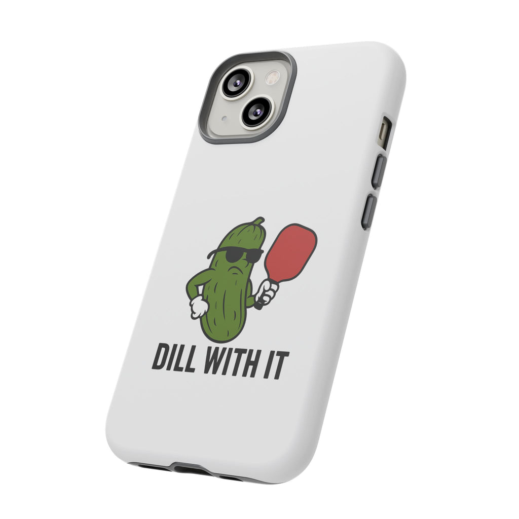 Funny Pickle Phone Case | Dill With It | Quirky Gift for Foodies, Humor Lovers, Birthdays, Kitchen Decor
