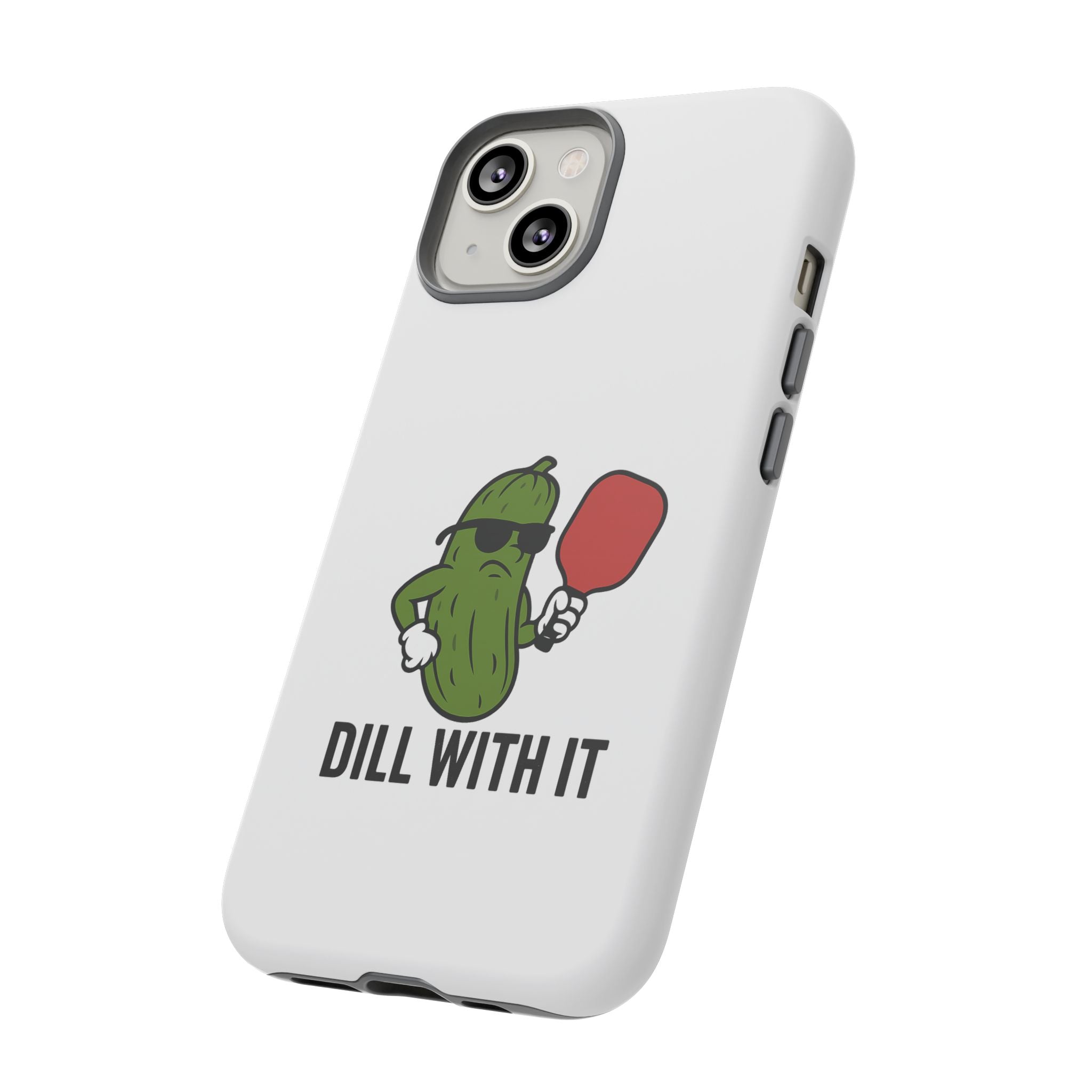 Funny Pickle Phone Case | Dill With It | Quirky Gift for Foodies, Humor Lovers, Birthdays, Kitchen Decor