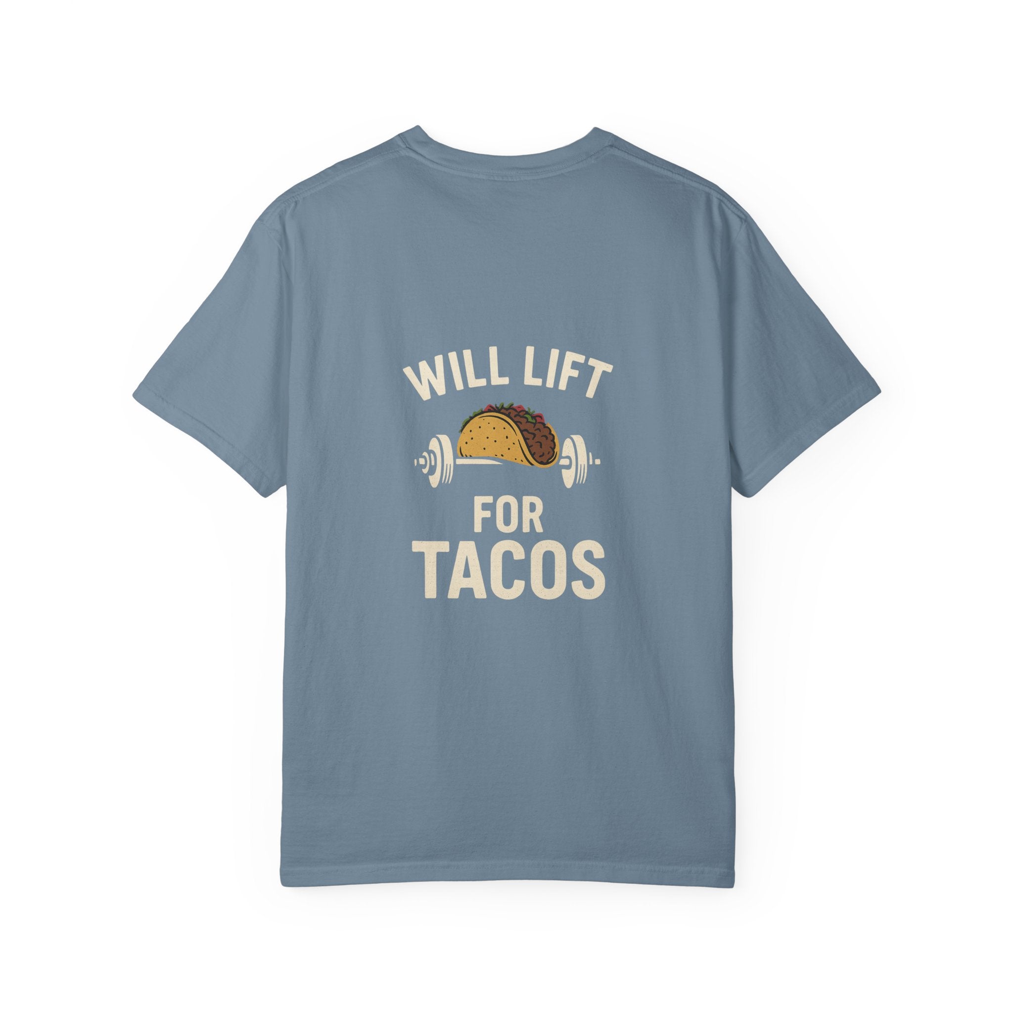 Funny Gym T-Shirt, Taco Lover Shirt, Gift for Weightlifters, Unisex Fitness Tee, Will Lift for Tacos Tee