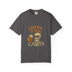 Creepin' It Real Skeleton T-Shirt, Halloween Shirt, Unisex Tee, Beer Lover Gift, Fun Party Wear, Casual Graphic Tee