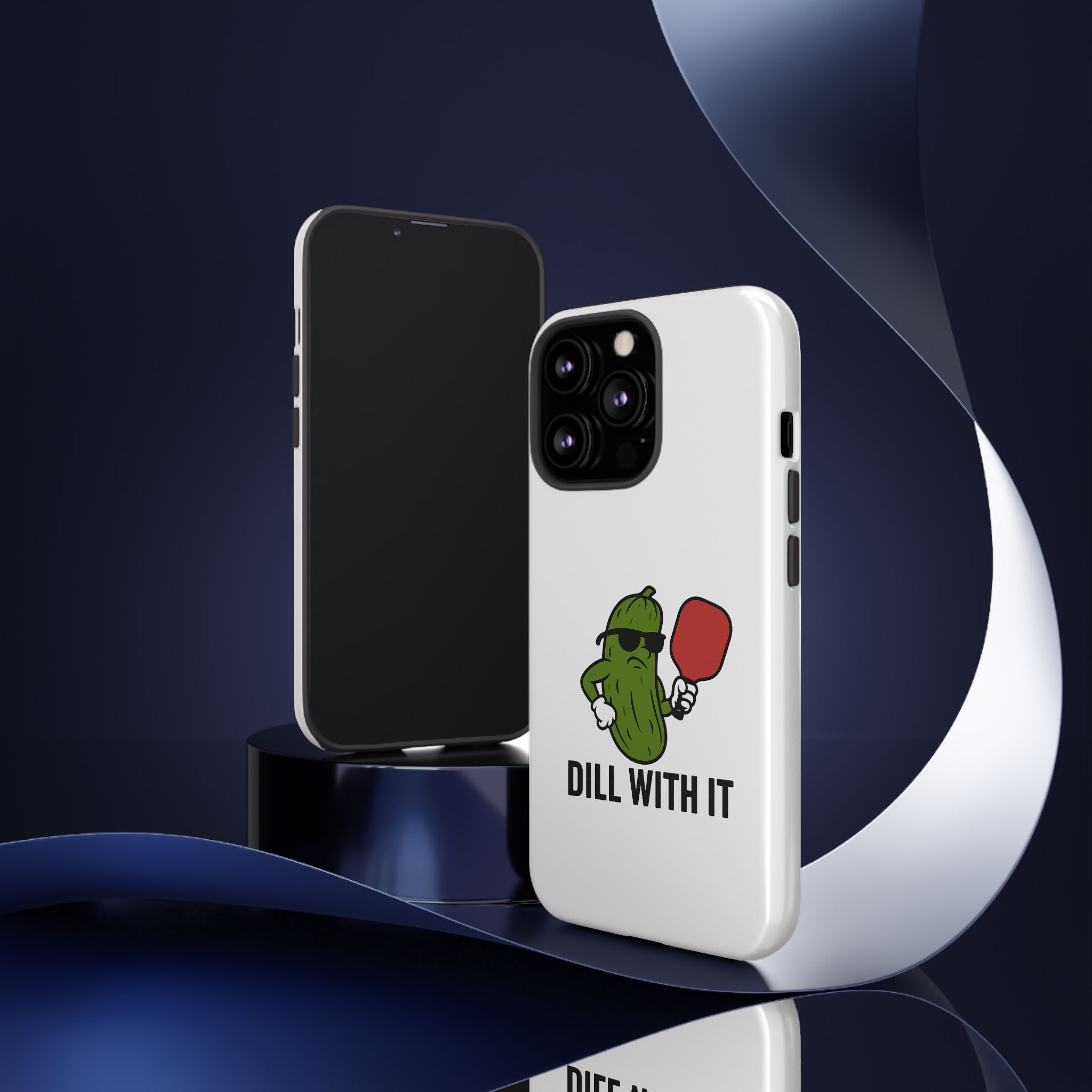 Funny Pickle Phone Case | Dill With It | Quirky Gift for Foodies, Humor Lovers, Birthdays, Kitchen Decor
