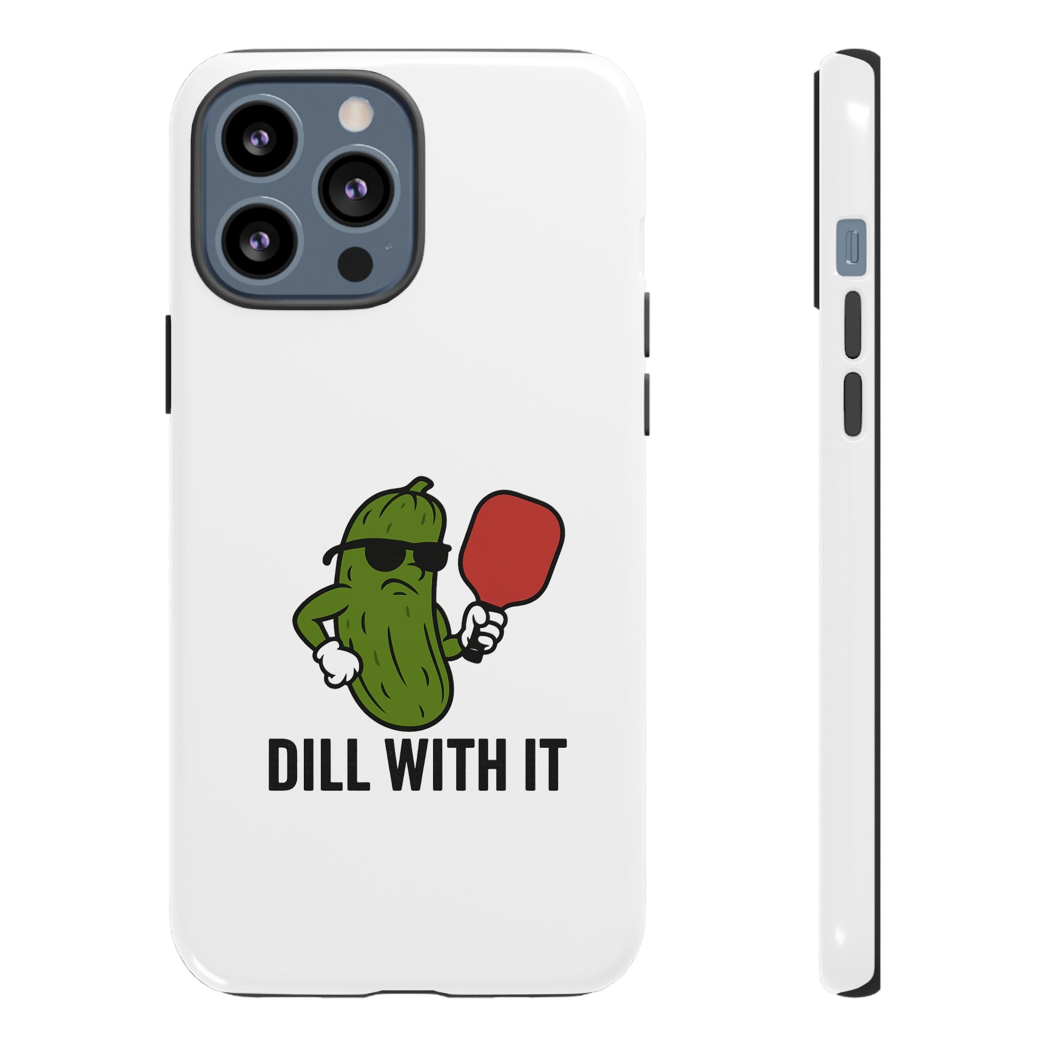 Funny Pickle Phone Case | Dill With It | Quirky Gift for Foodies, Humor Lovers, Birthdays, Kitchen Decor