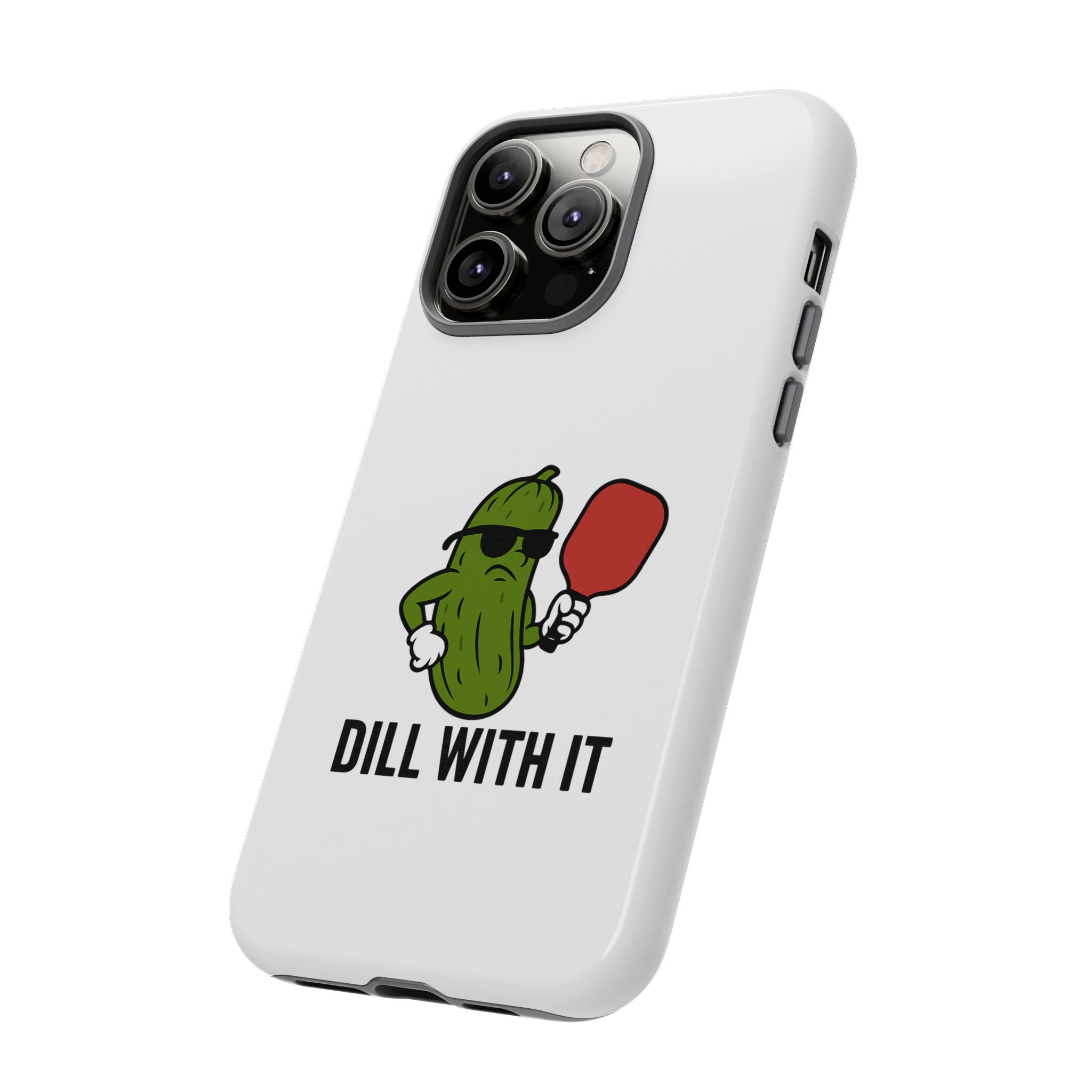 Funny Pickle Phone Case | Dill With It | Quirky Gift for Foodies, Humor Lovers, Birthdays, Kitchen Decor