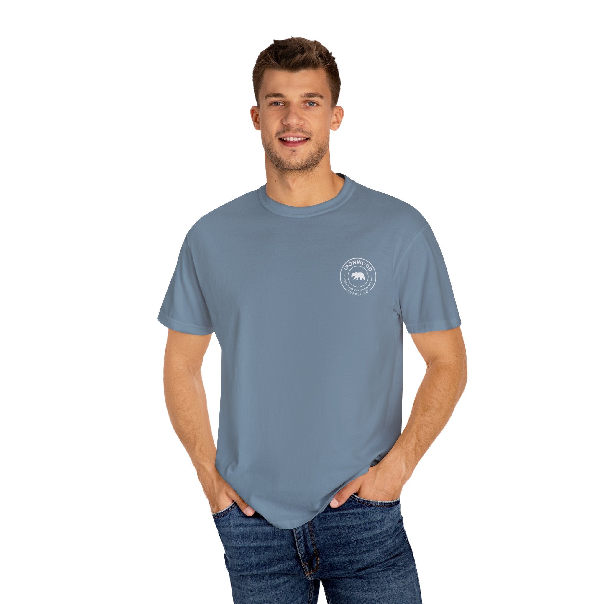 Garment-Dyed Fitness T-shirt for Food Lovers, Gym Apparel, Funny Tee, Bacon & Barbells Shirt, Unisex Workout Top
