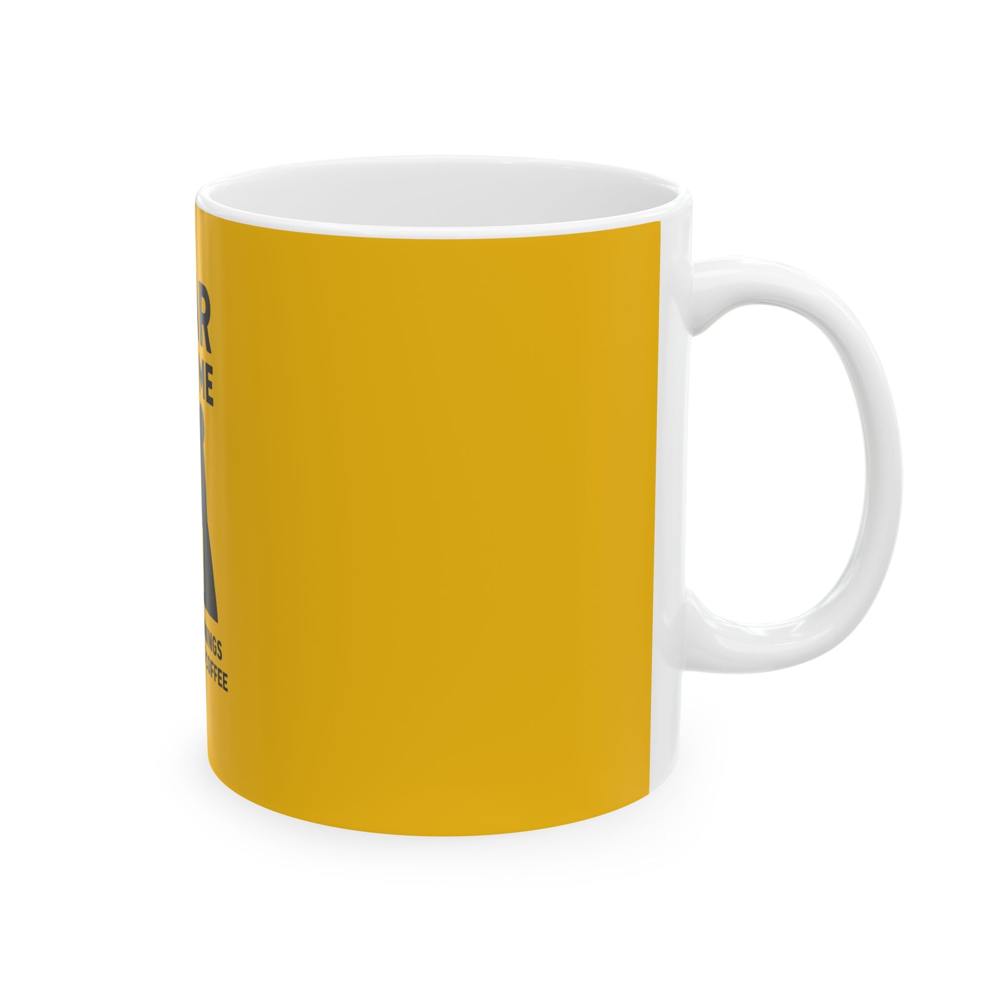 Bear Coffee Mug, Rugged Mornings, Strong Coffee Lover Gift, Gifts for Him, Funny Ceramic Mug, Office Mug, Bear Design Mug