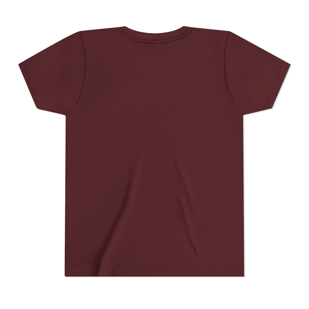 Youth Short Sleeve Tee - Will Run for Touchdowns and Donuts, Fun Sports Shirt, Gift for Young Athletes, Birthday, Back to School, [...]