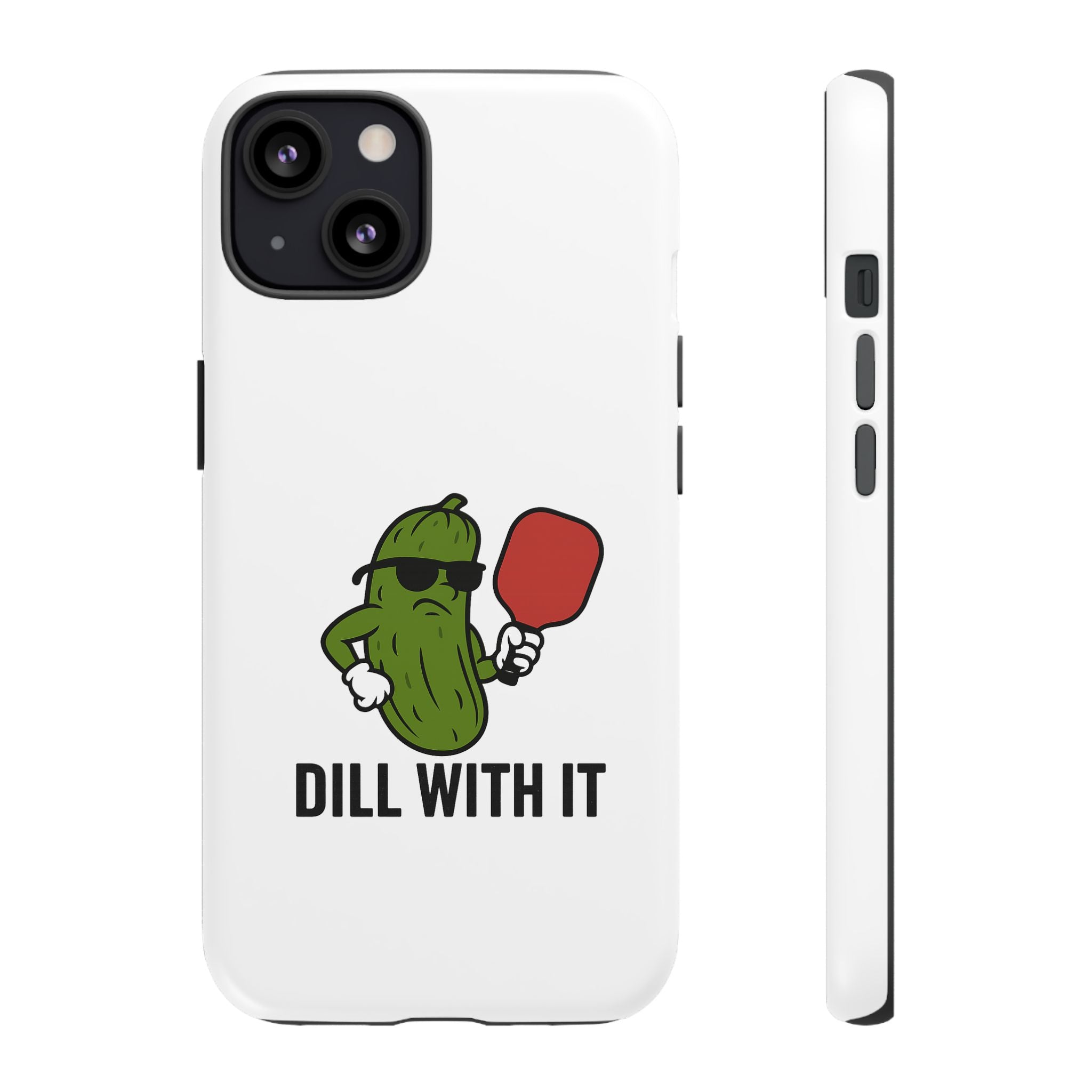 Funny Pickle Phone Case | Dill With It | Quirky Gift for Foodies, Humor Lovers, Birthdays, Kitchen Decor
