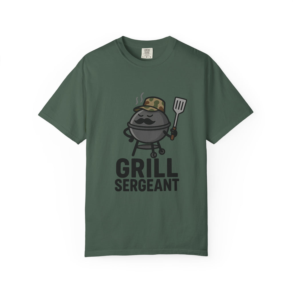 Grill Sergeant T-Shirt | Funny BBQ Apparel, Unisex Gift, Father's Day, Cookout Outfit, Summer Party Wear
