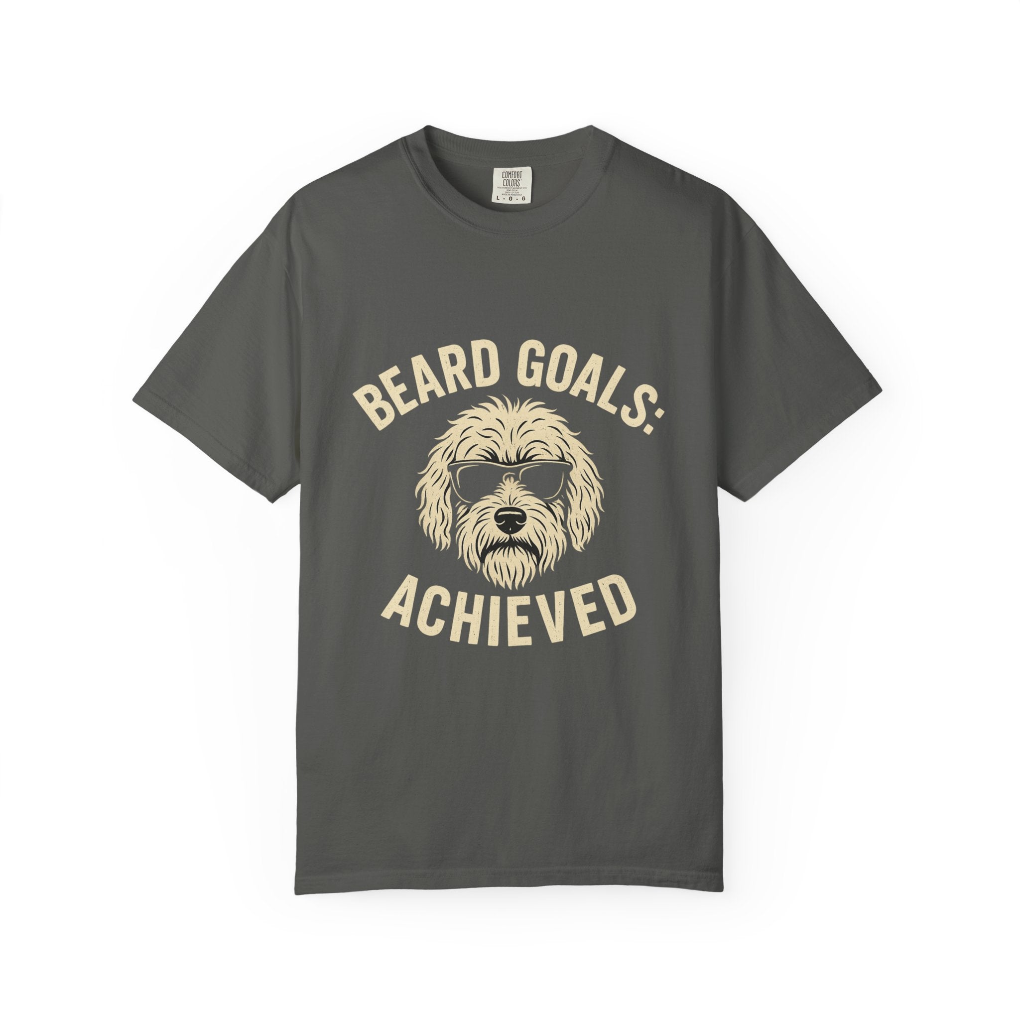 Beard Goals T-Shirt, Fun Graphic Tee, Dog Lover Apparel, Casual Wear, Gifts for Him, Father's Day T-Shirt